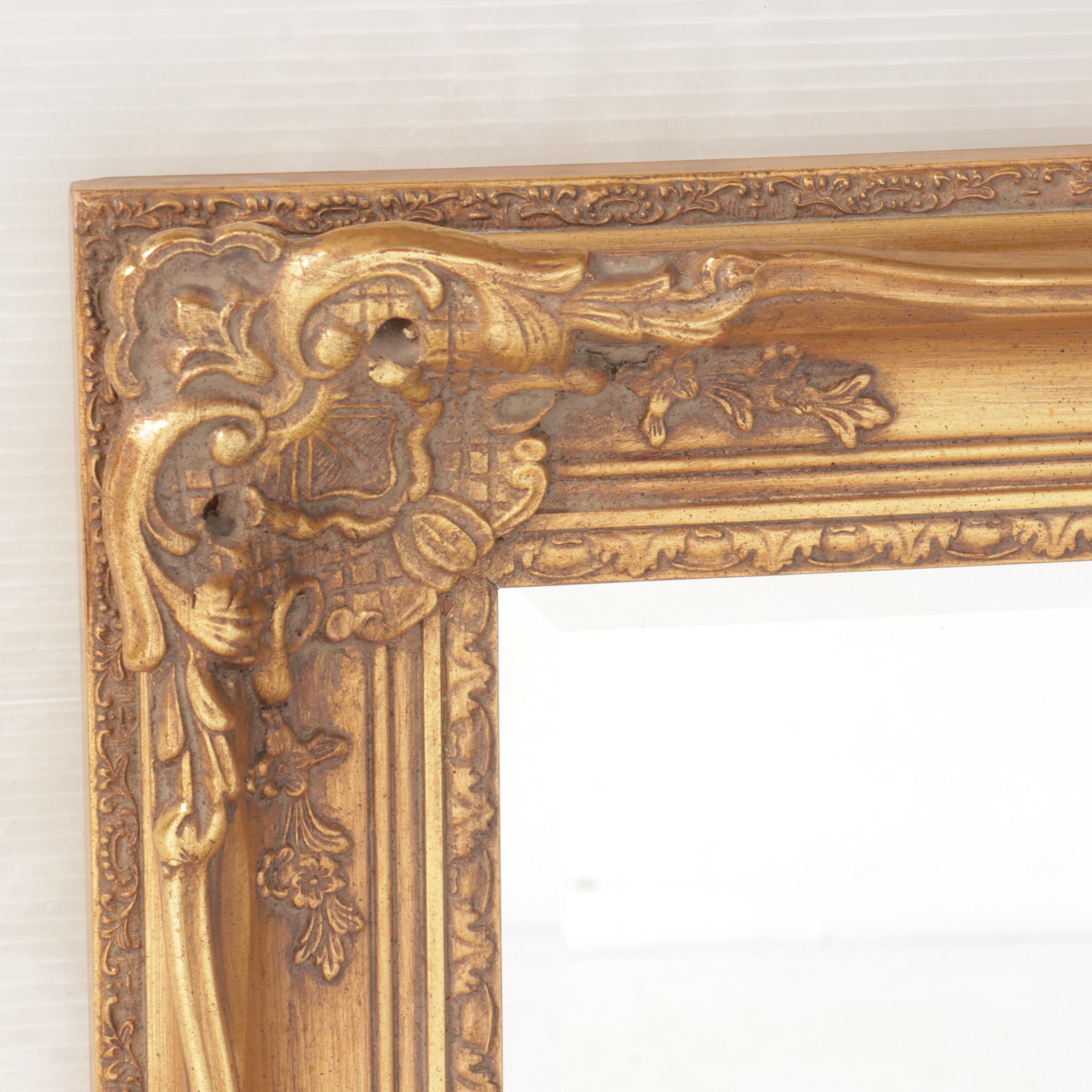 LaBarge Victorian Style Giltwood Rectangular Wall Mirror
