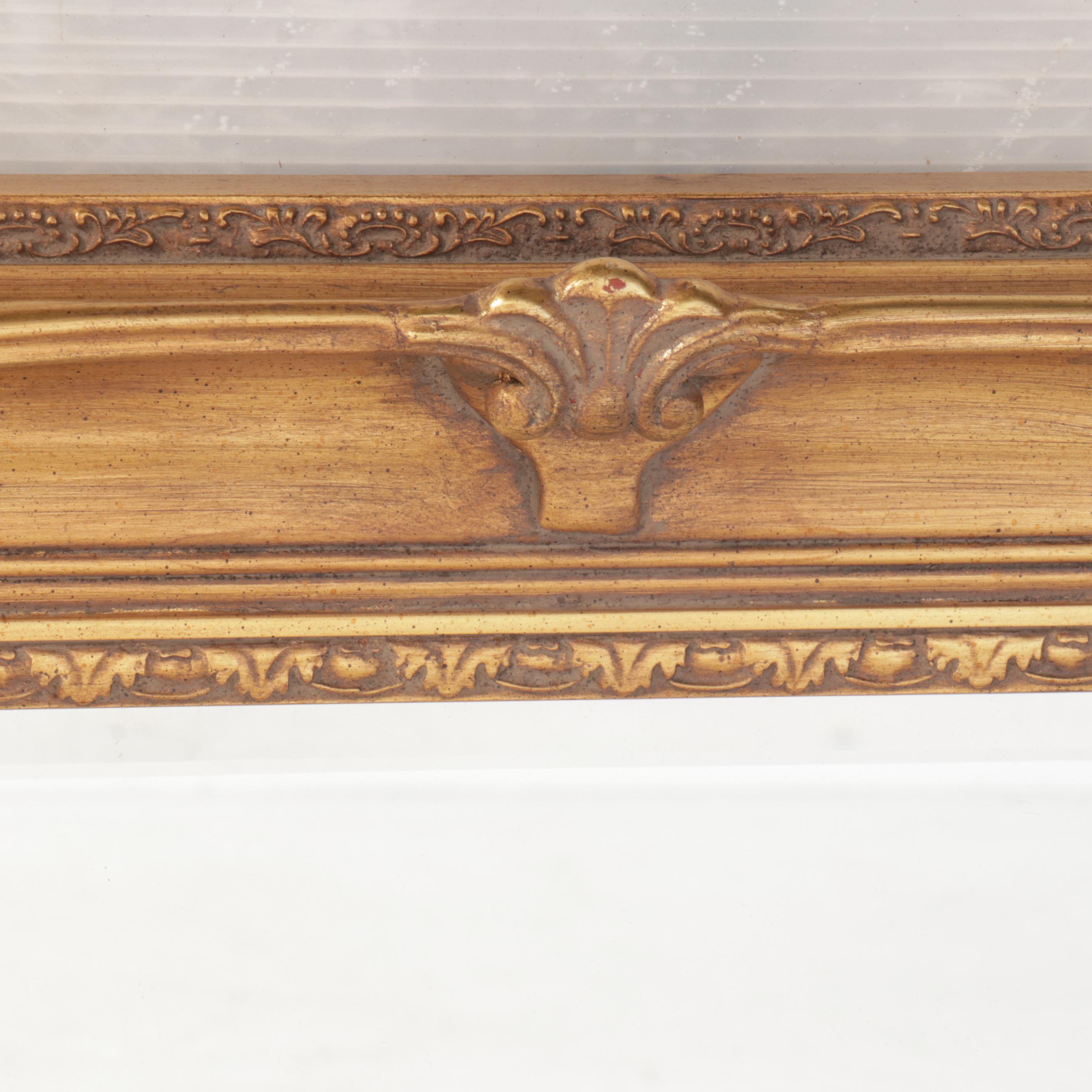 LaBarge Victorian Style Giltwood Rectangular Wall Mirror