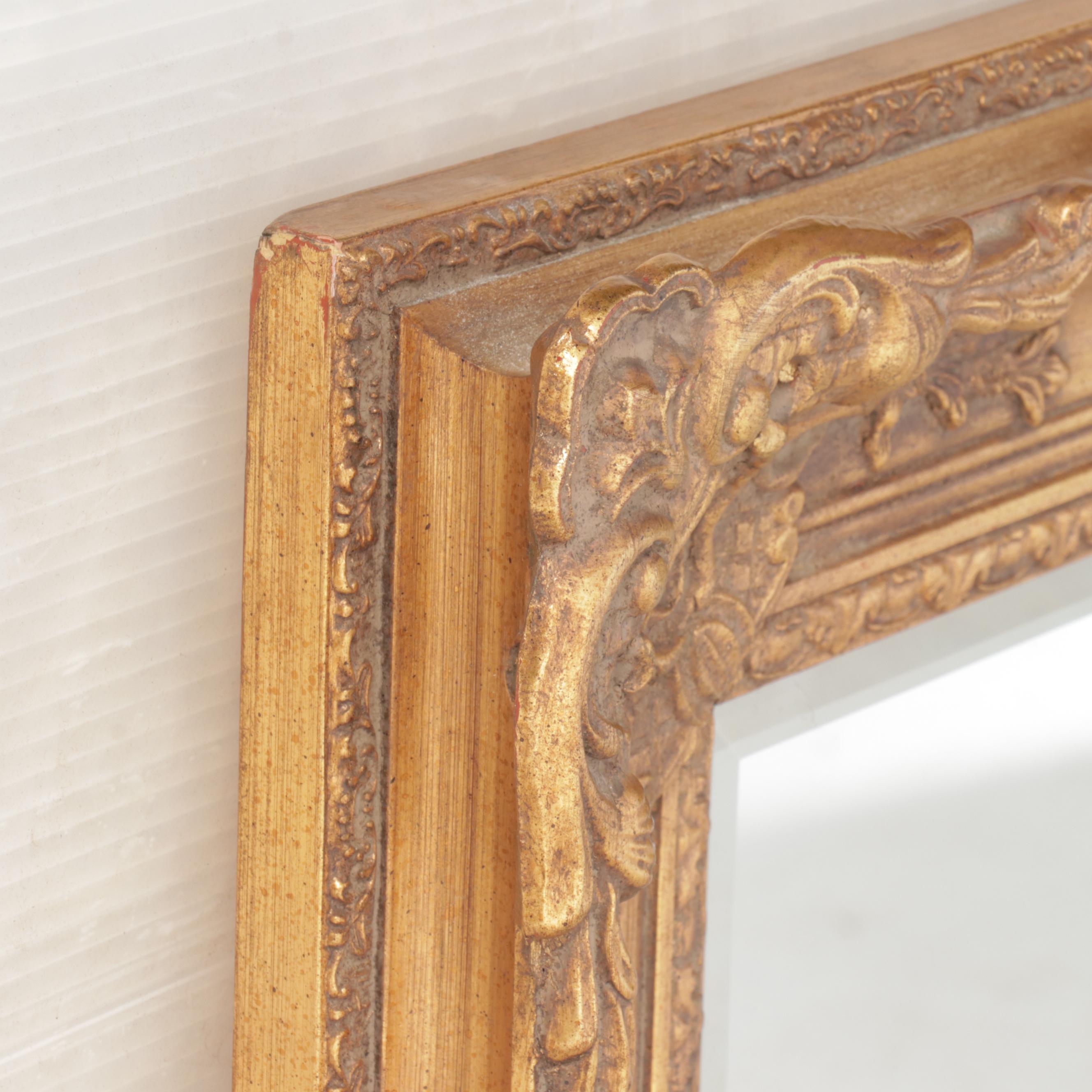 LaBarge Victorian Style Giltwood Rectangular Wall Mirror