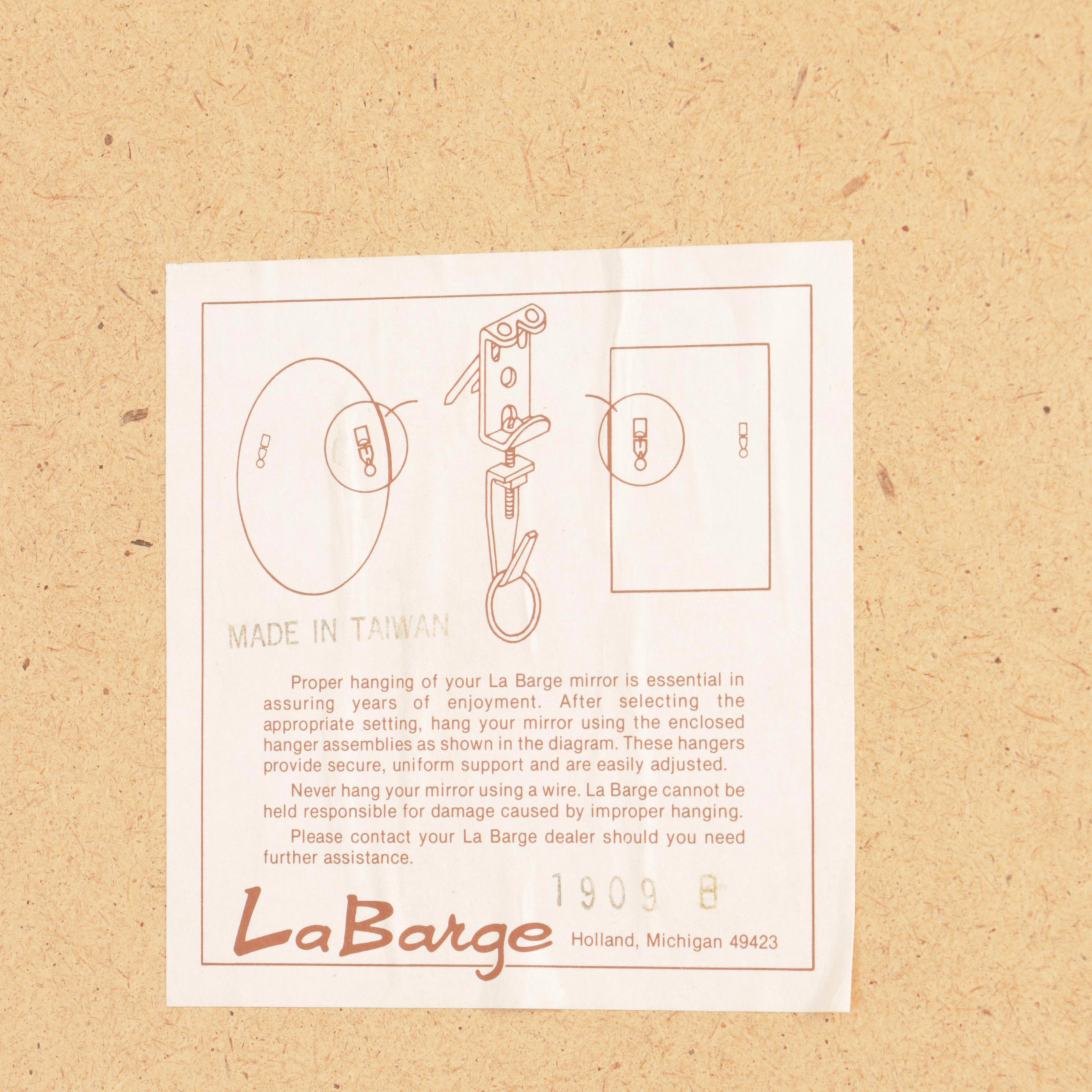 LaBarge Victorian Style Giltwood Rectangular Wall Mirror