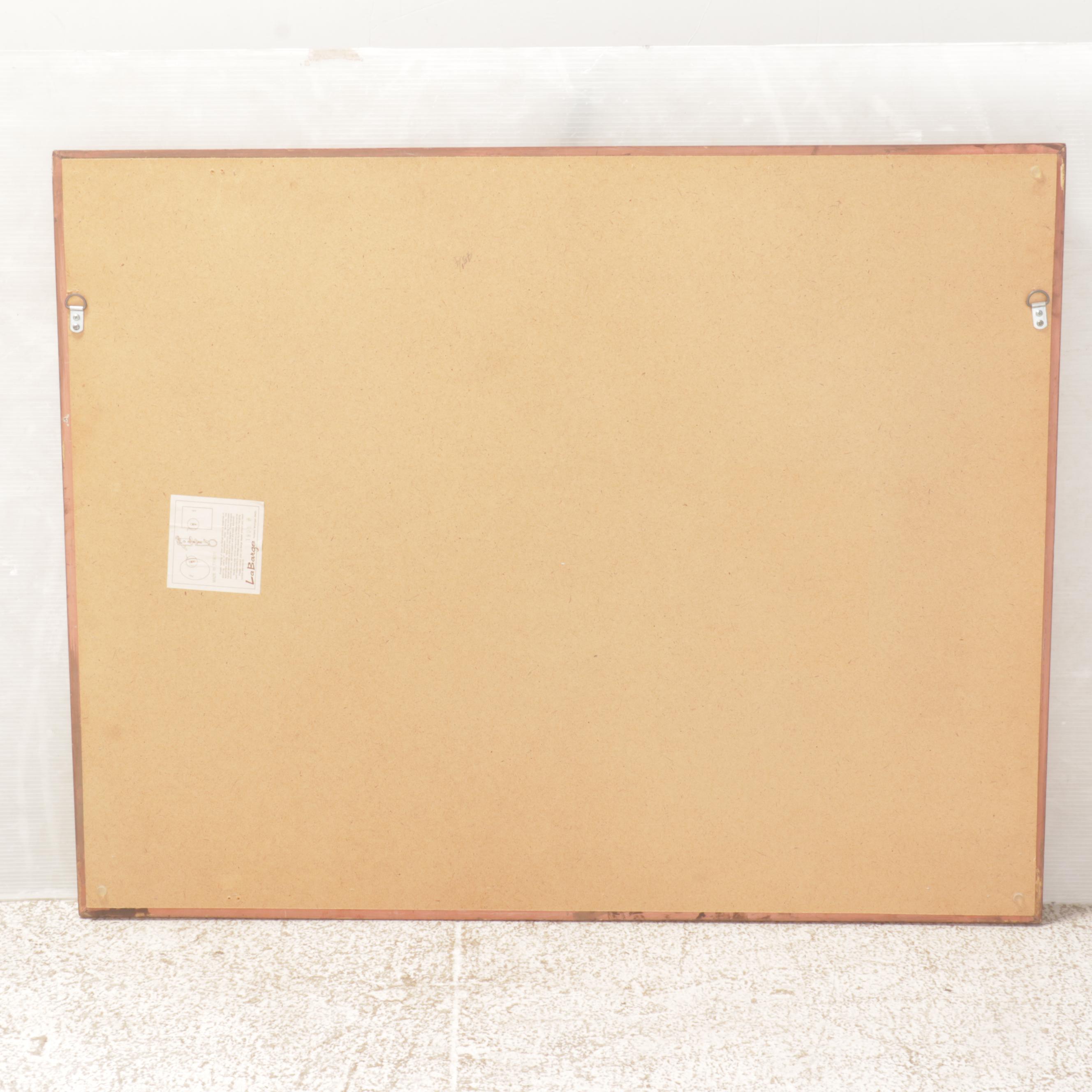 LaBarge Victorian Style Giltwood Rectangular Wall Mirror