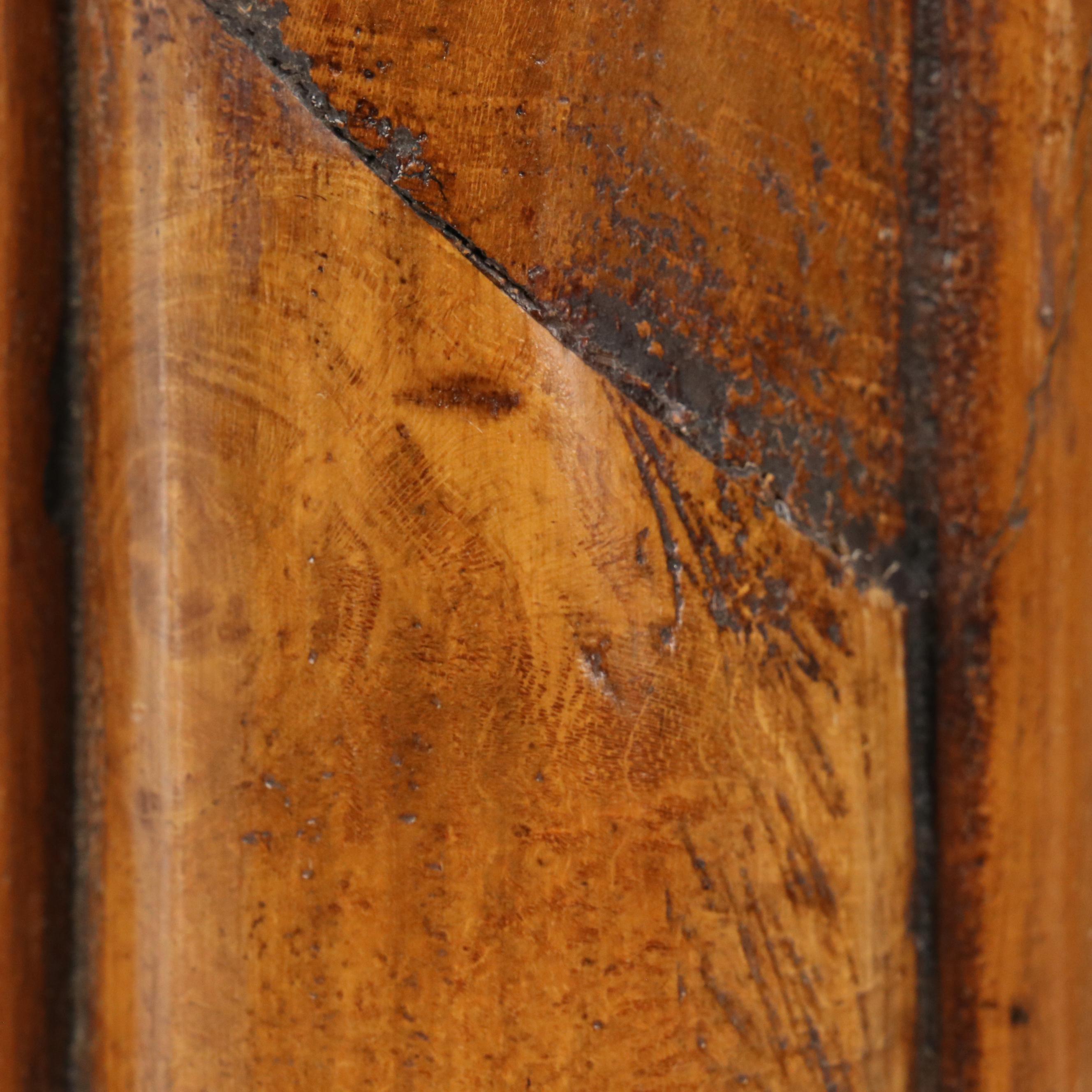 Indonesian Wooden Beveled Wall Mirror, Late 20th Century