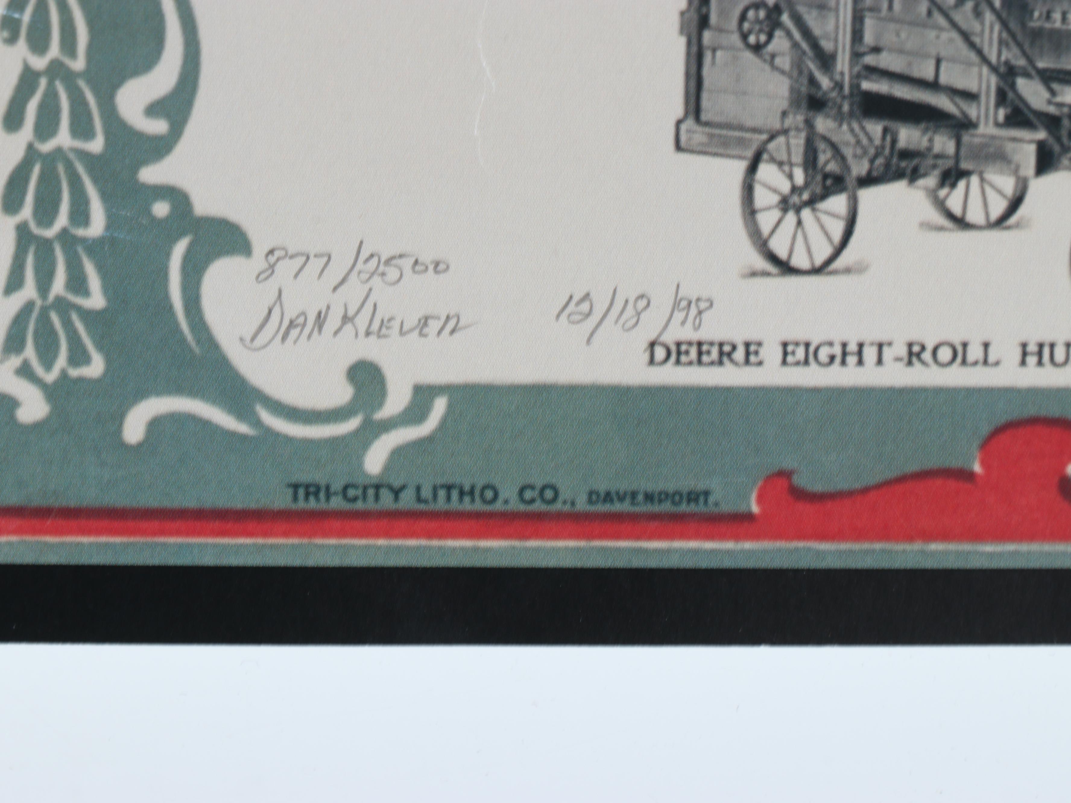 Art Nouveau Proudfoot & Bird Lithograph with Deere & Mansur Co. Lithograph