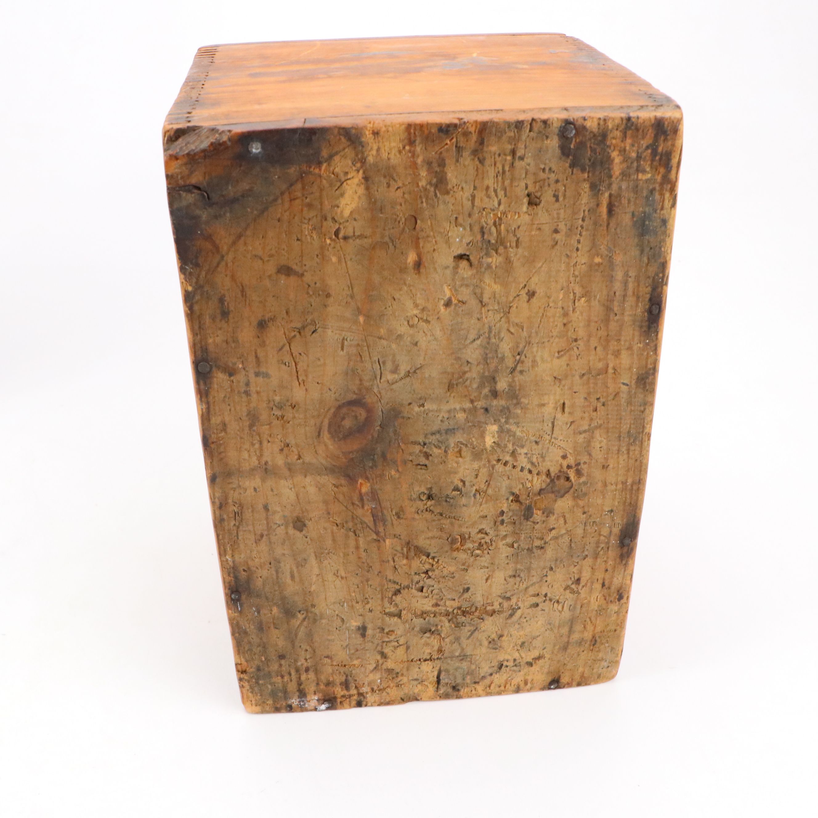 Vintage Wooden Spice Cabinet and Wooden Box