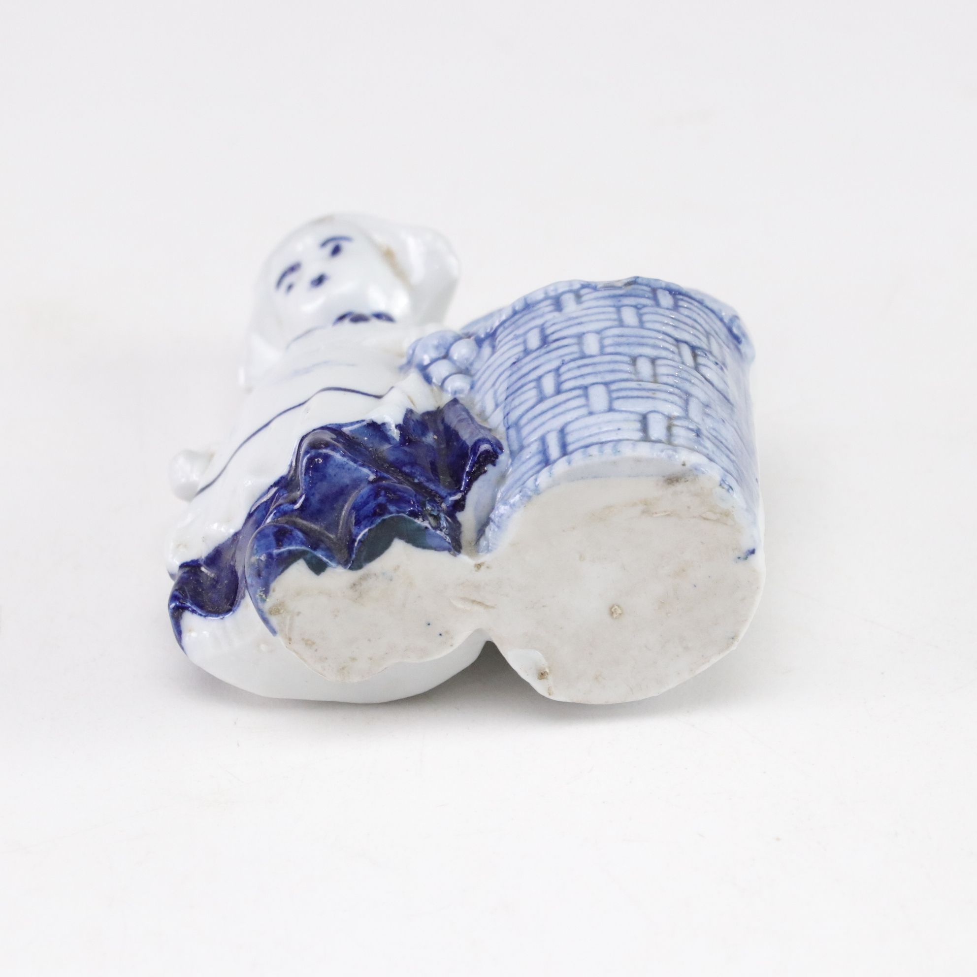 Kispert Hungarian Ceramic Basket with Other European Ceramics, Late 20th Century