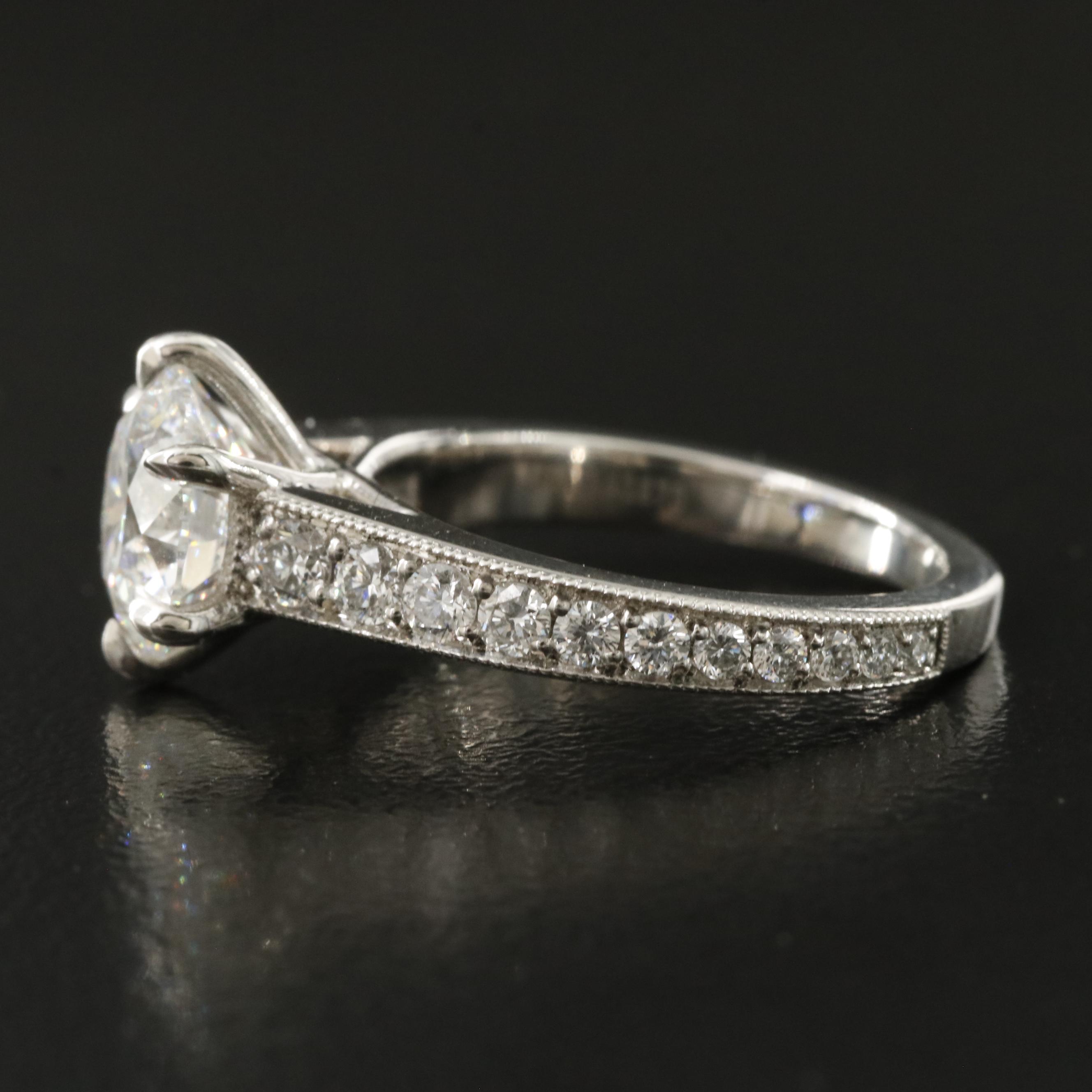 Platinum 2.74 CTW Lab Grown Diamond Ring with Online IGI Report