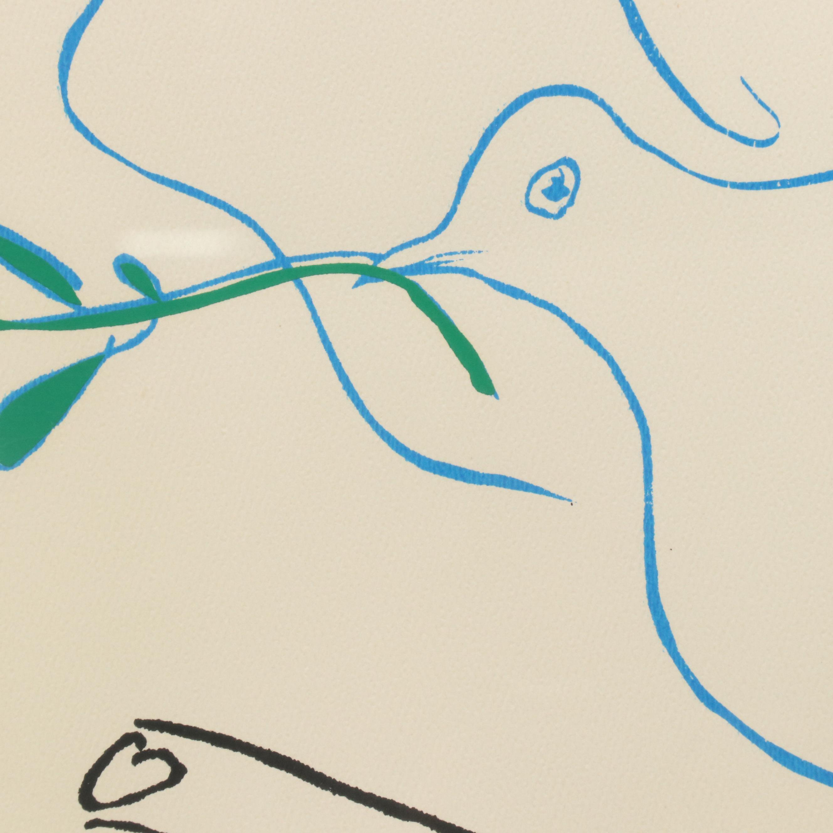 After Pablo Picasso Serigraph "La Columbe de l’Avenir"