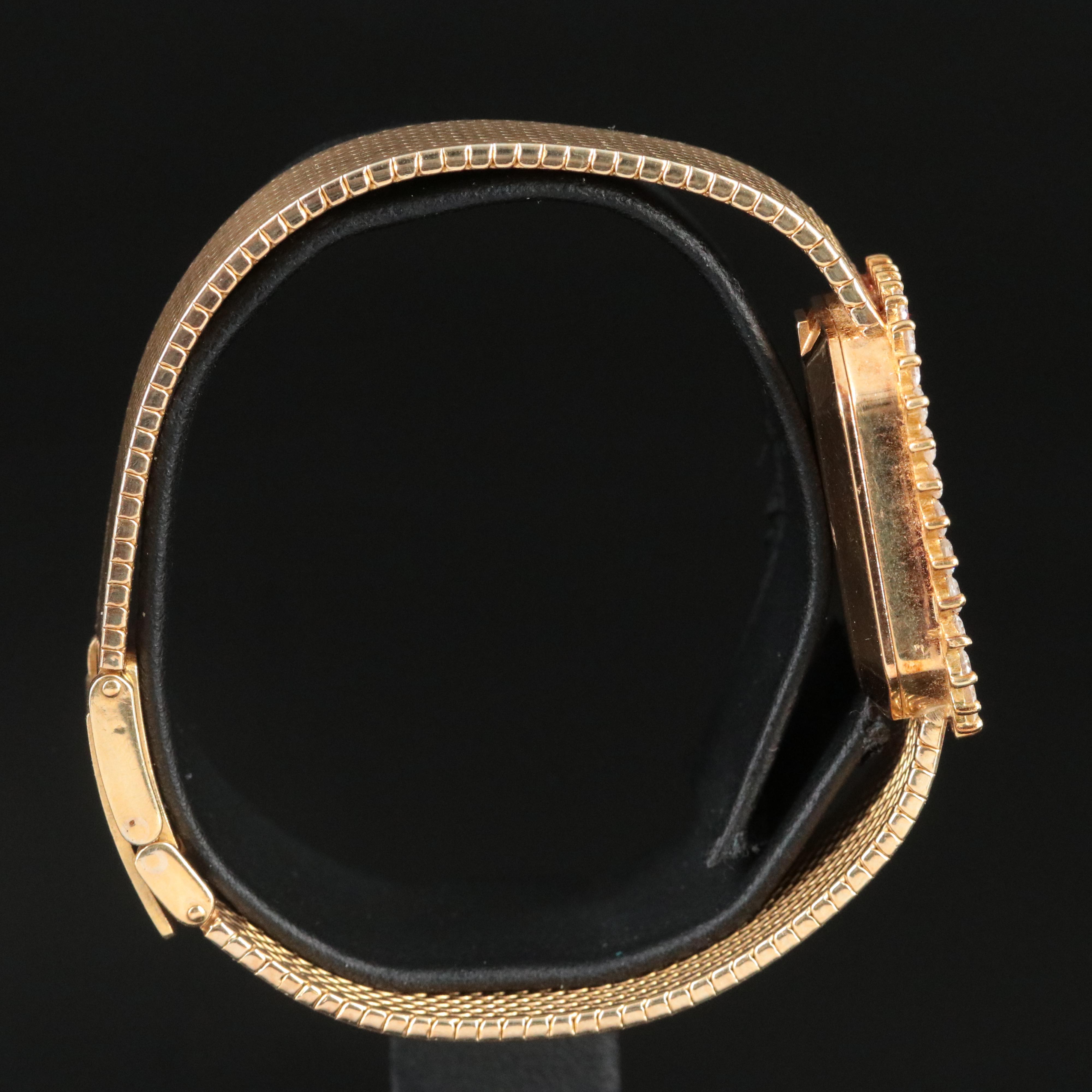 18K 1975 Rolex Orchid Custom Diamond 1.35 CTW Watch