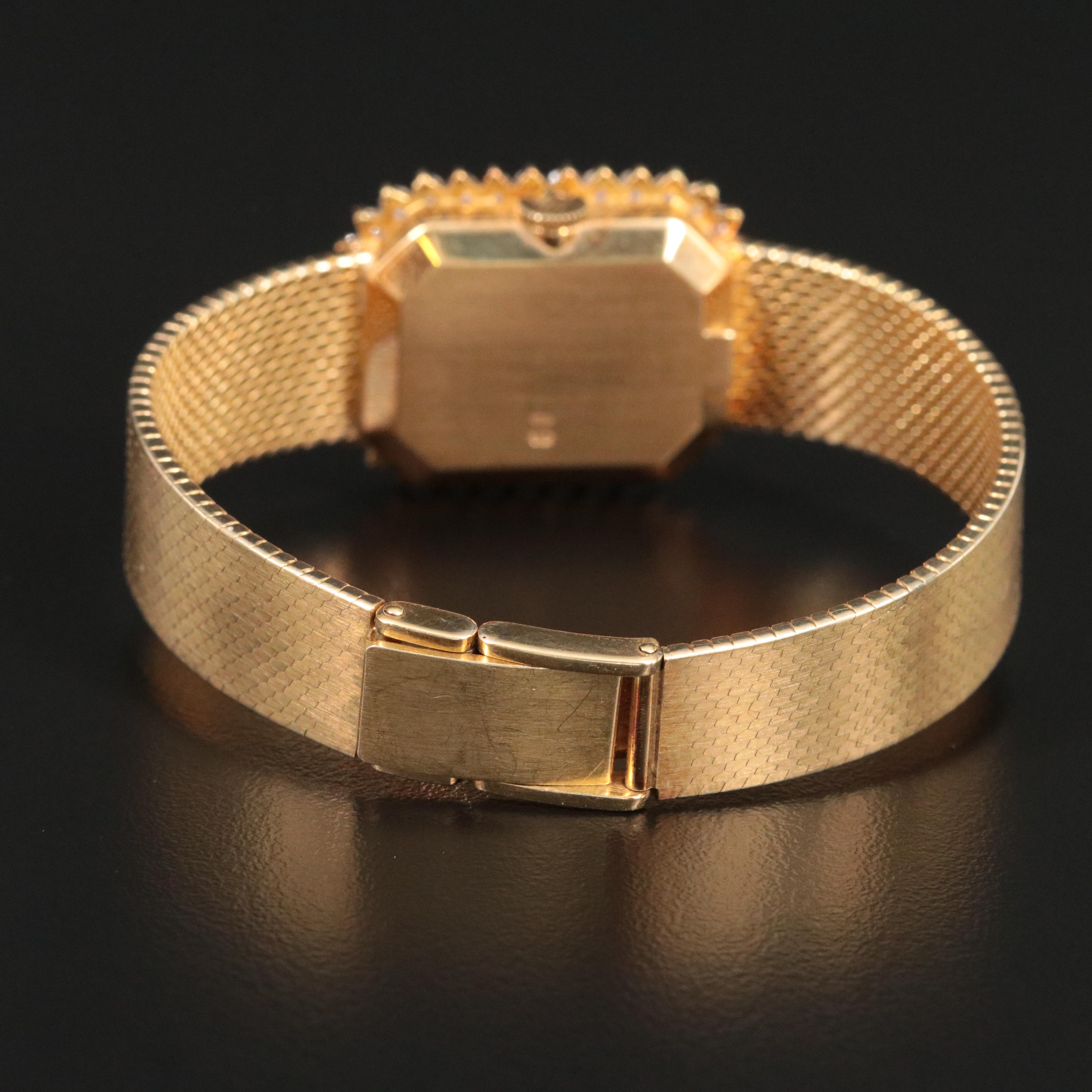 18K 1975 Rolex Orchid Custom Diamond 1.35 CTW Watch