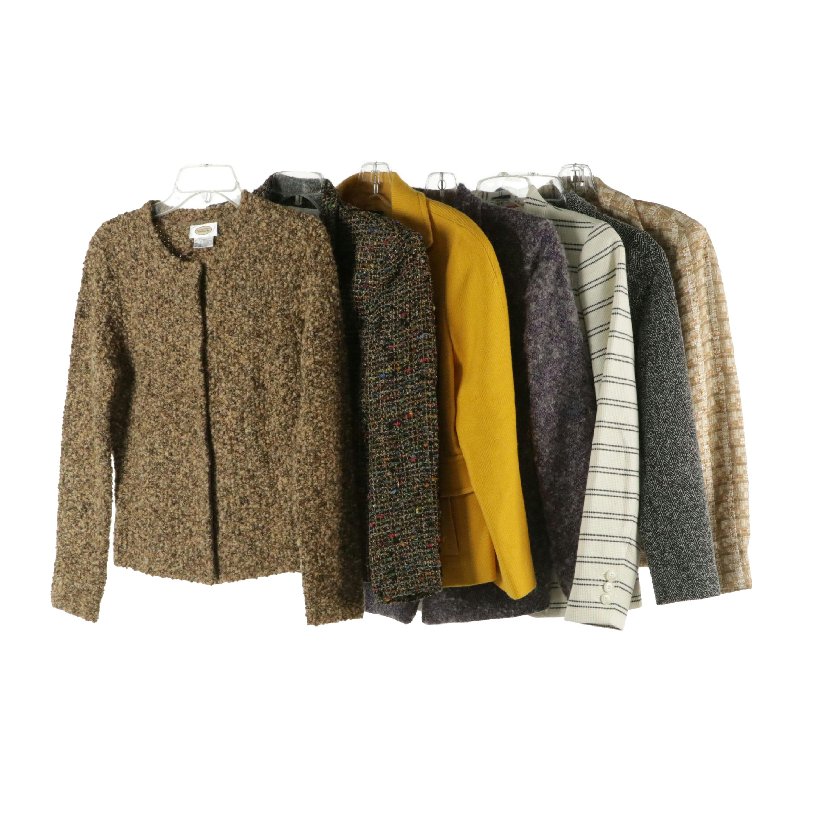 Jones New York and Talbots Statement Blazers and Knit Sweater