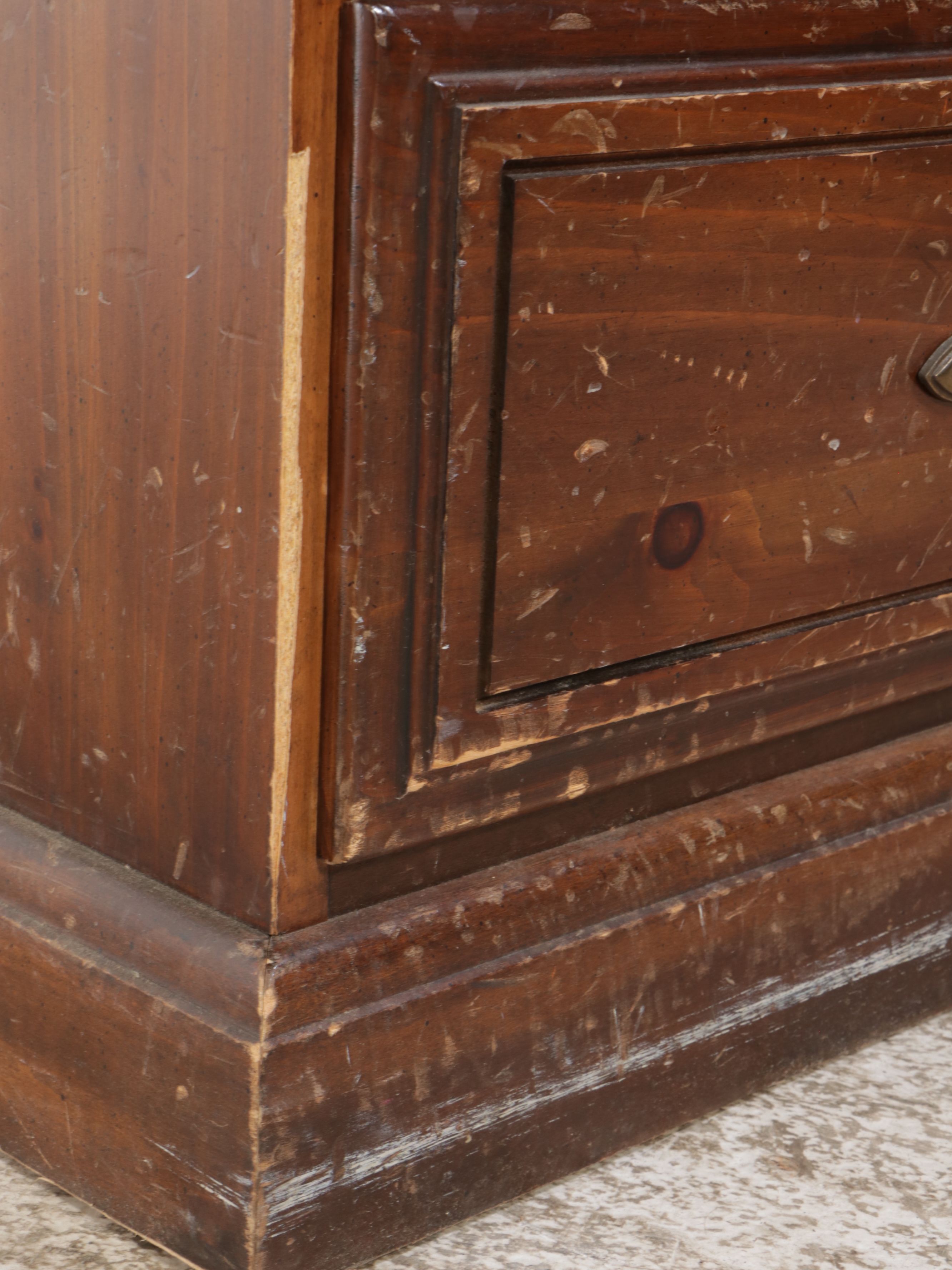 Traditional Style Illuminated Mahogany Slant Front Secretary Desk