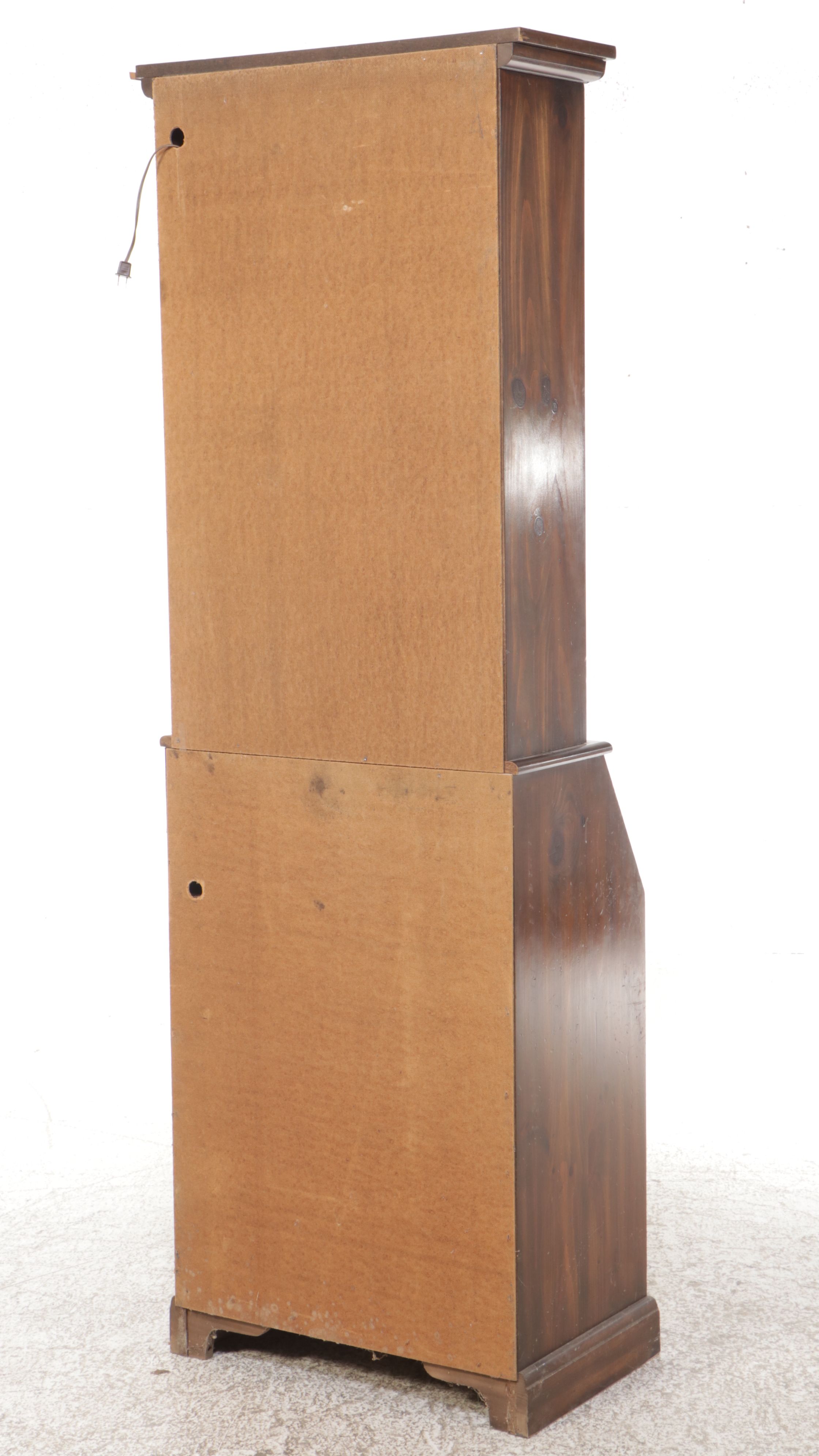 Traditional Style Illuminated Mahogany Slant Front Secretary Desk