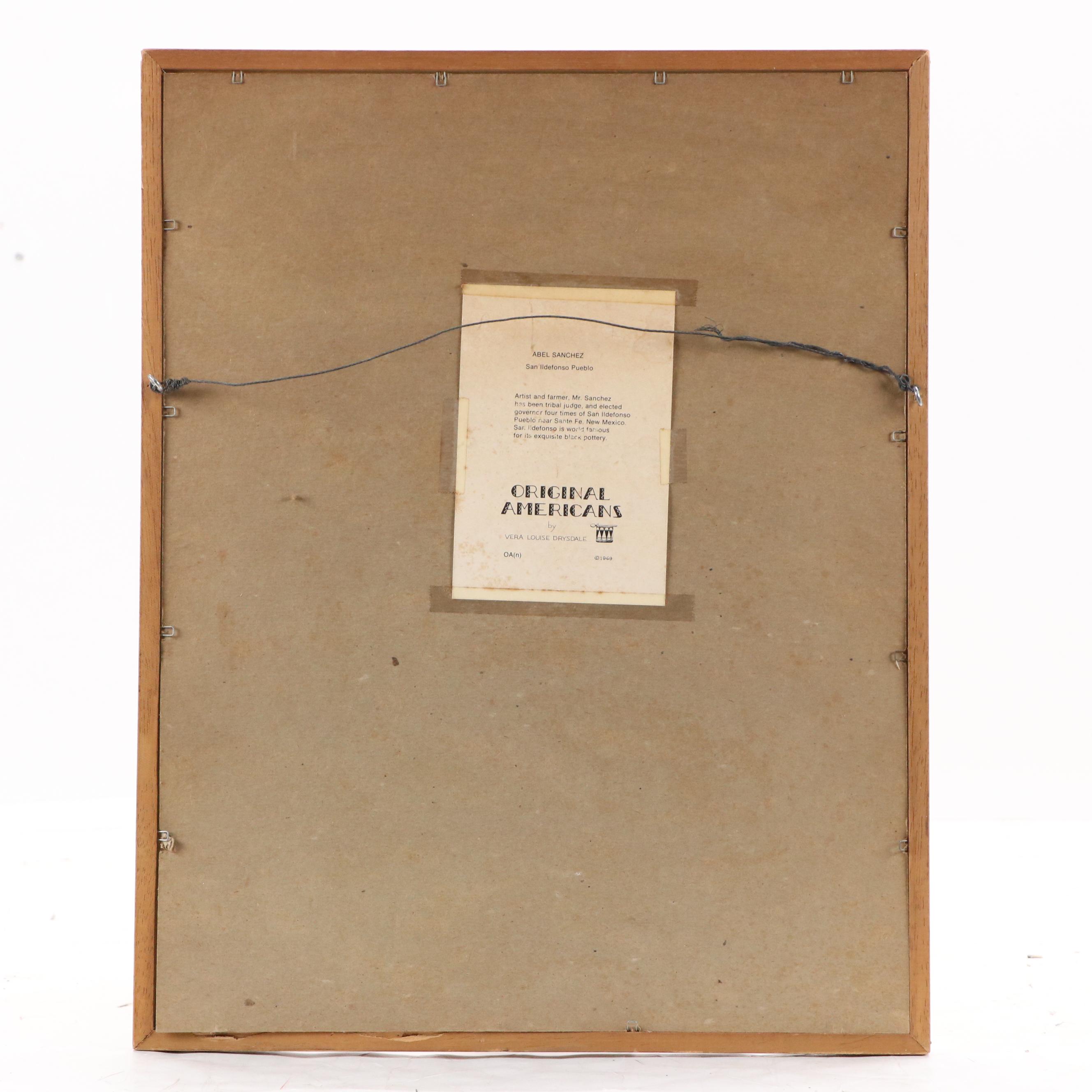 Vera L. Drysdale Portrait Halftone "Abel Sanchez," 1969