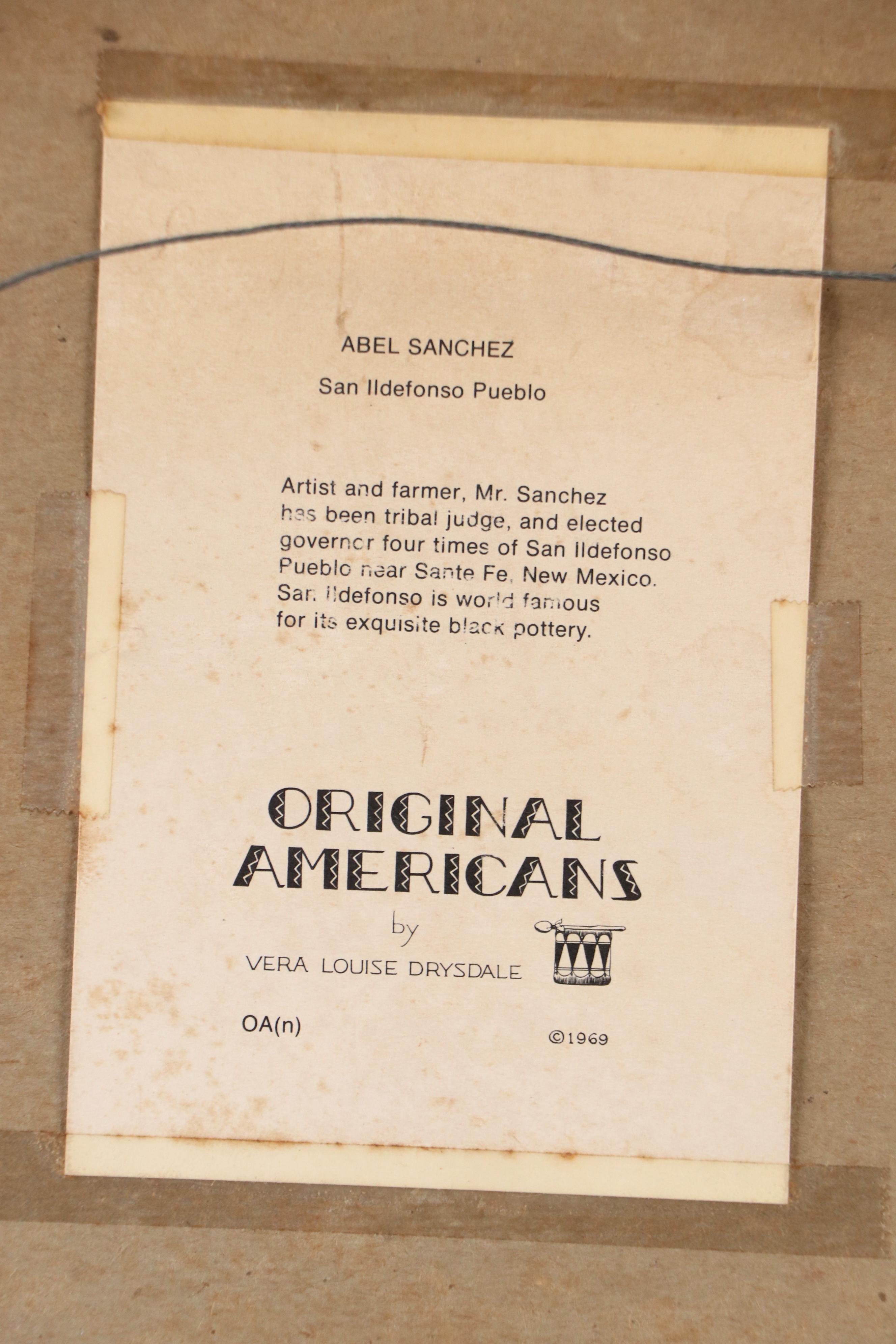 Vera L. Drysdale Portrait Halftone "Abel Sanchez," 1969