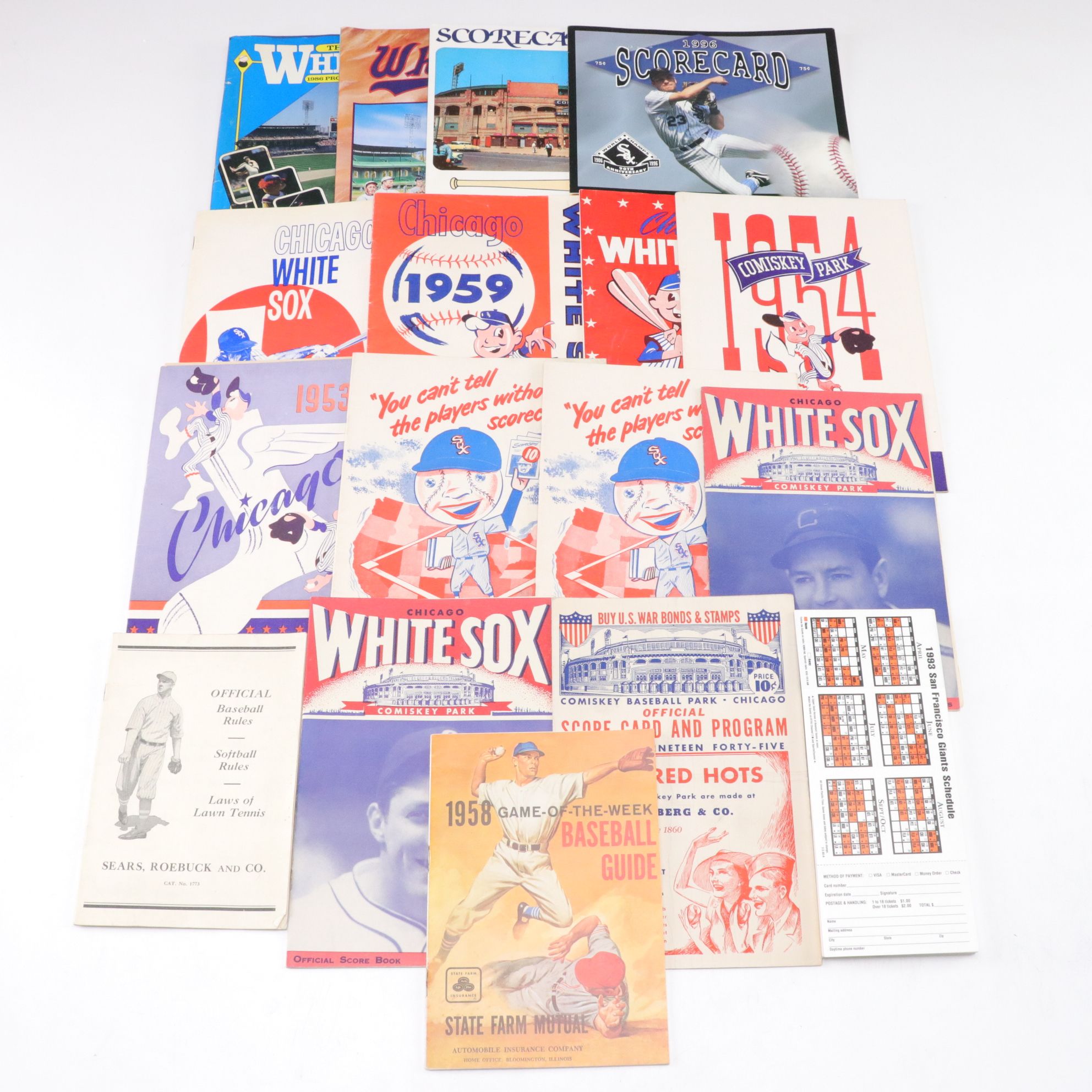 Chicago White Sox Scorecards, Programs & Other Baseball Ephemera