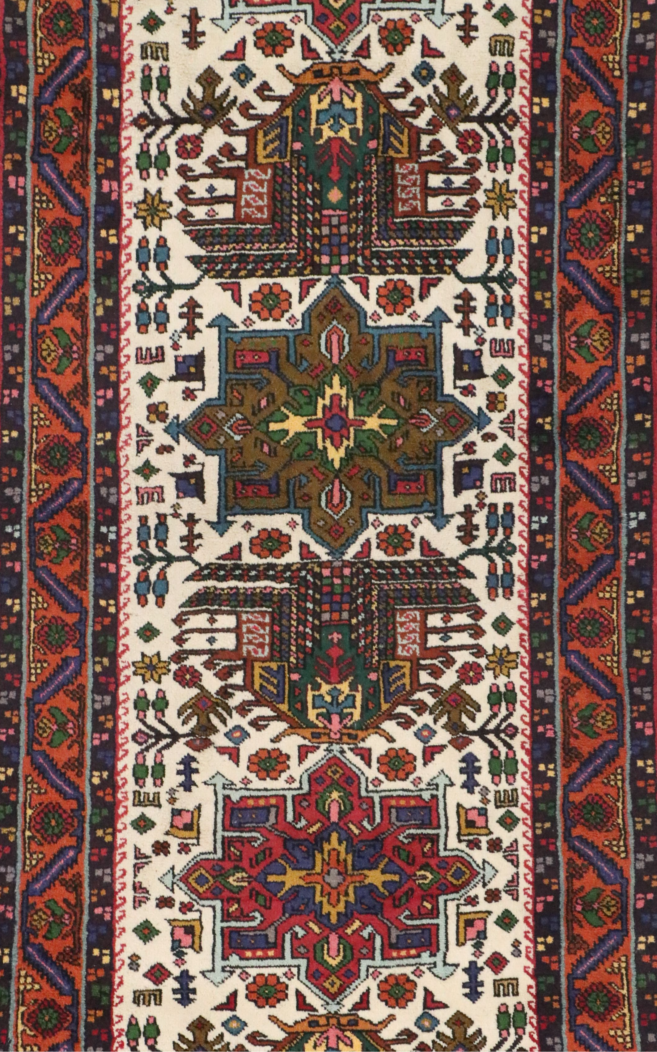 3'1 x 12'5 Hand-Knotted Persian Lamberan Long Rug