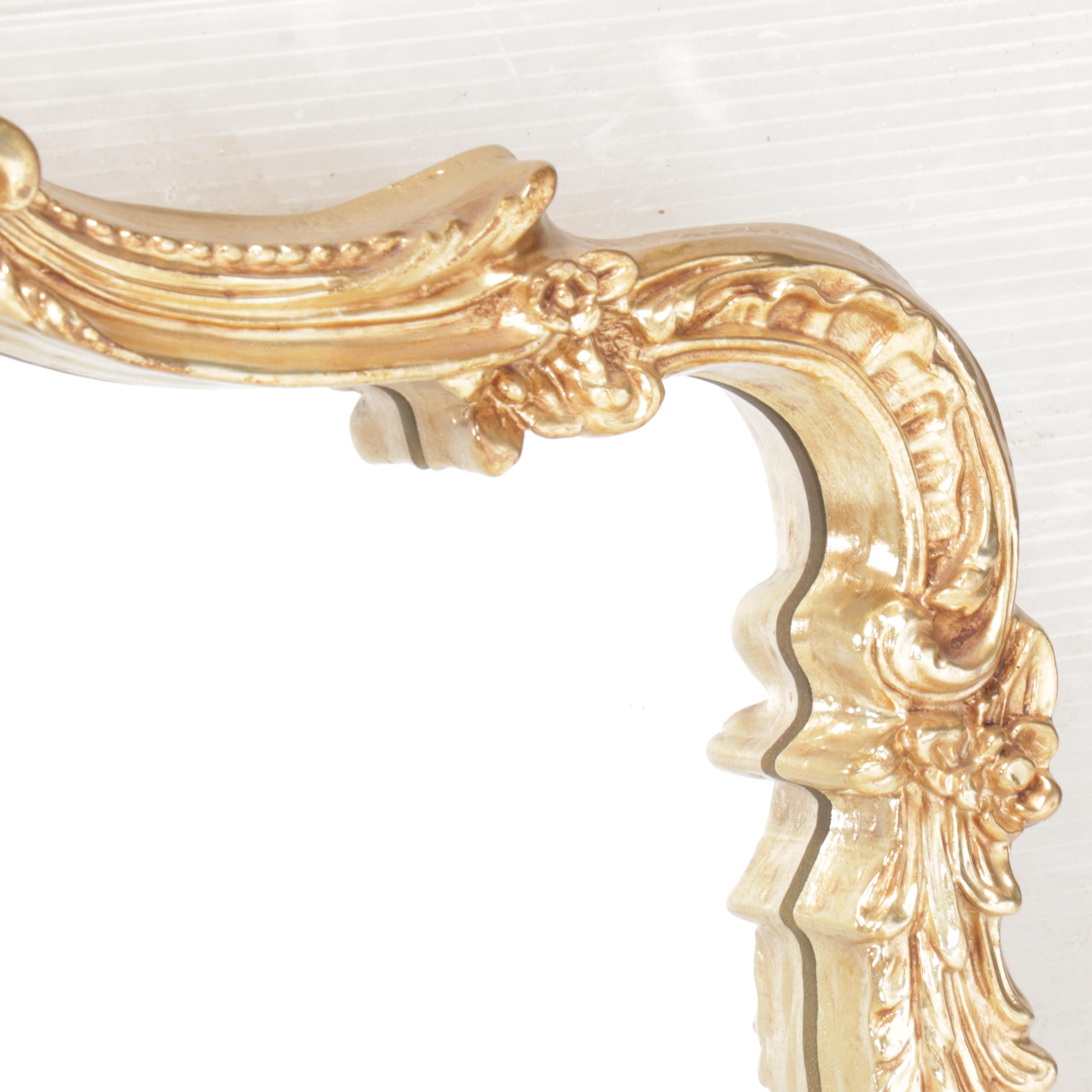 Carolina Mirror Company Rococo Style Giltwood Wall Mirror