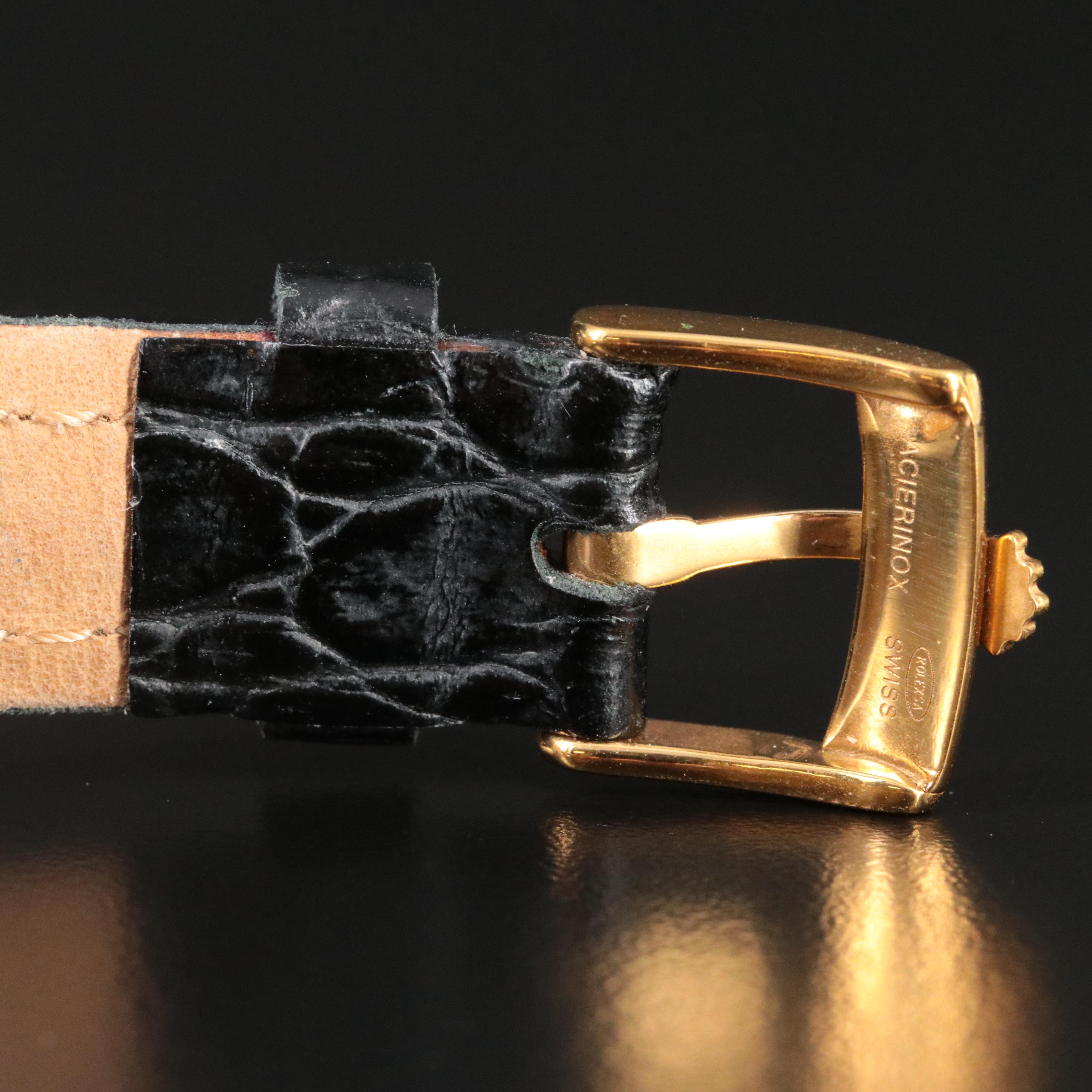 1991 Rolex Cellini 6631 Custom Diamond Quartz Watch