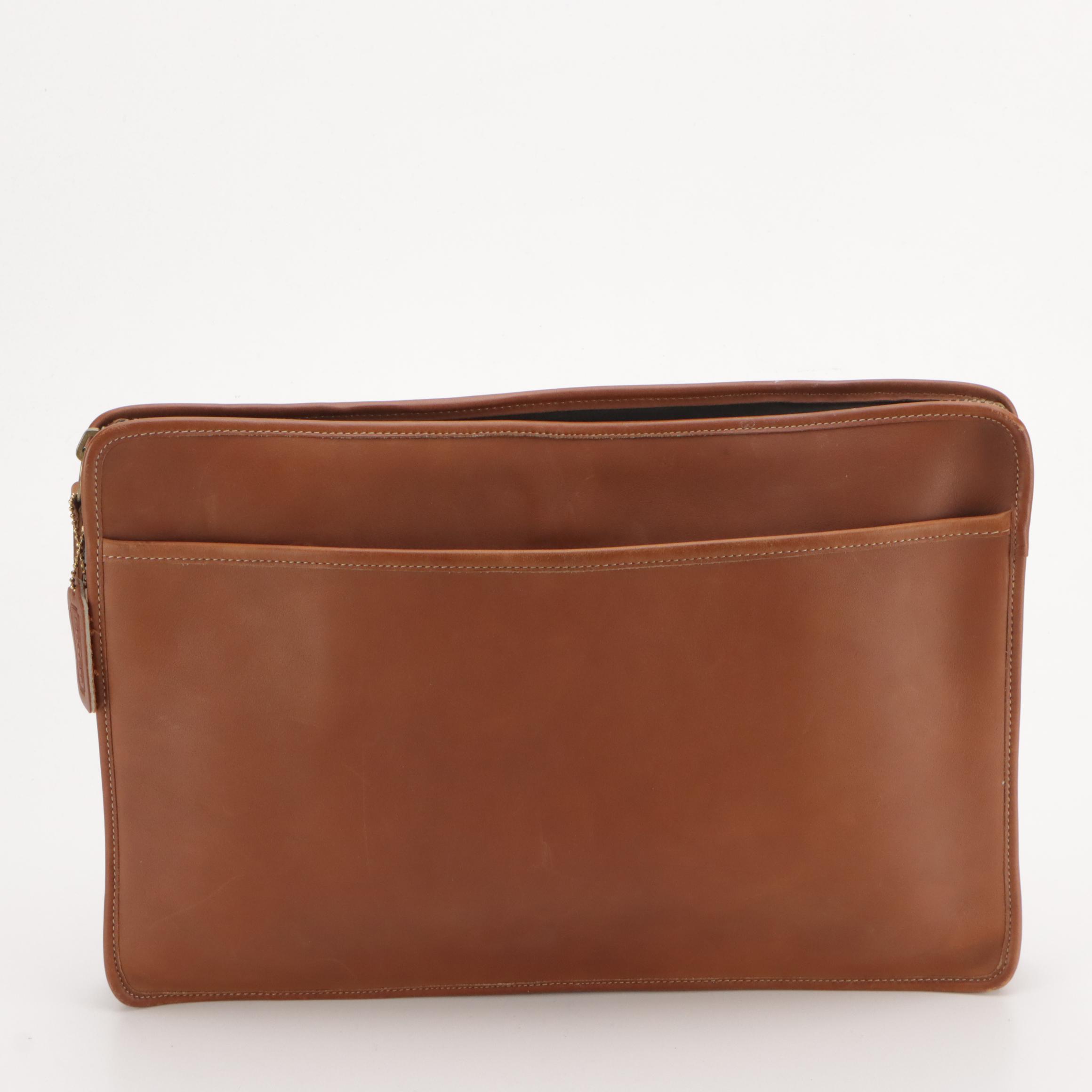 Coach Glove-Tanned Cowhide Document Case and Kate Spade Saffiano Laptop Bag