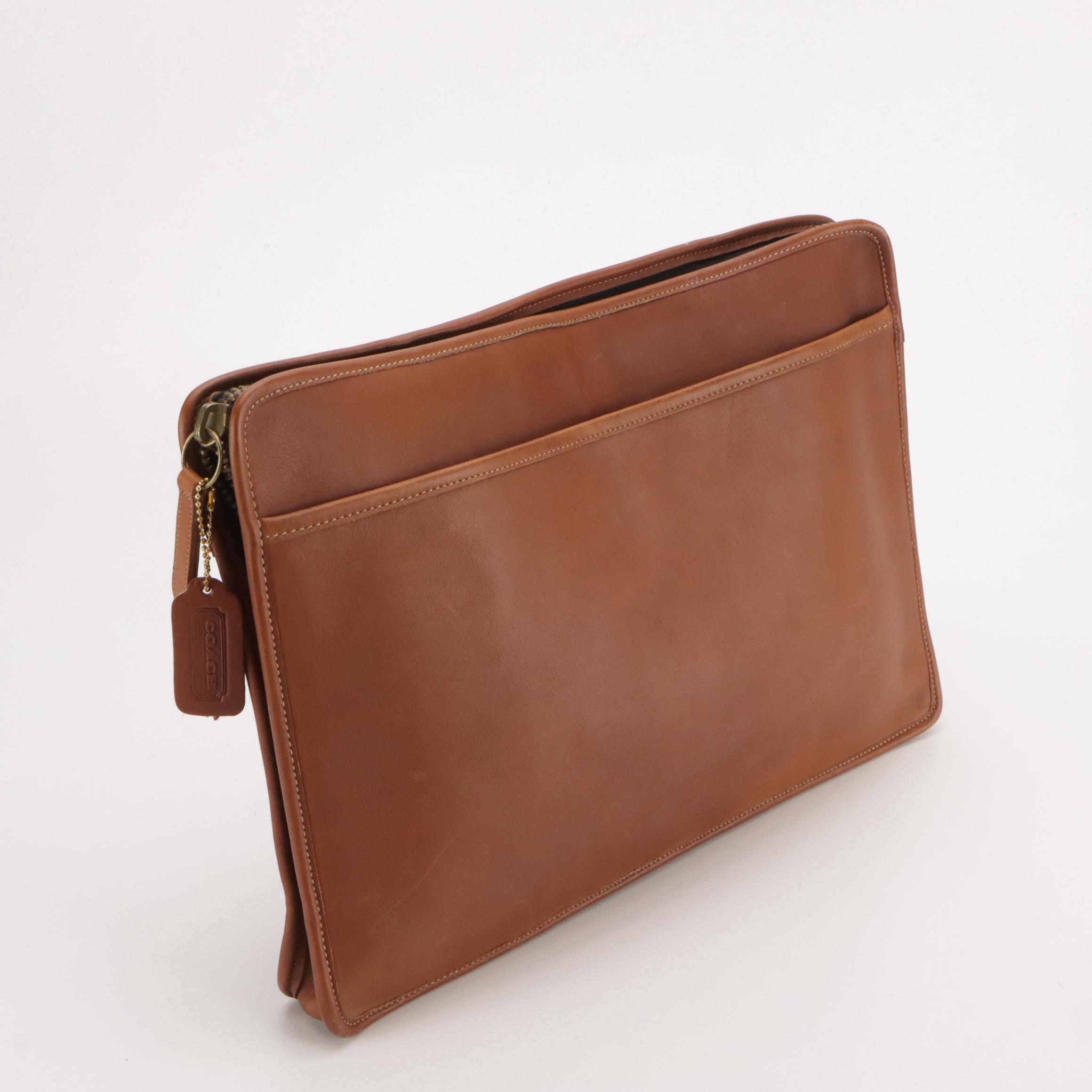 Coach Glove-Tanned Cowhide Document Case and Kate Spade Saffiano Laptop Bag