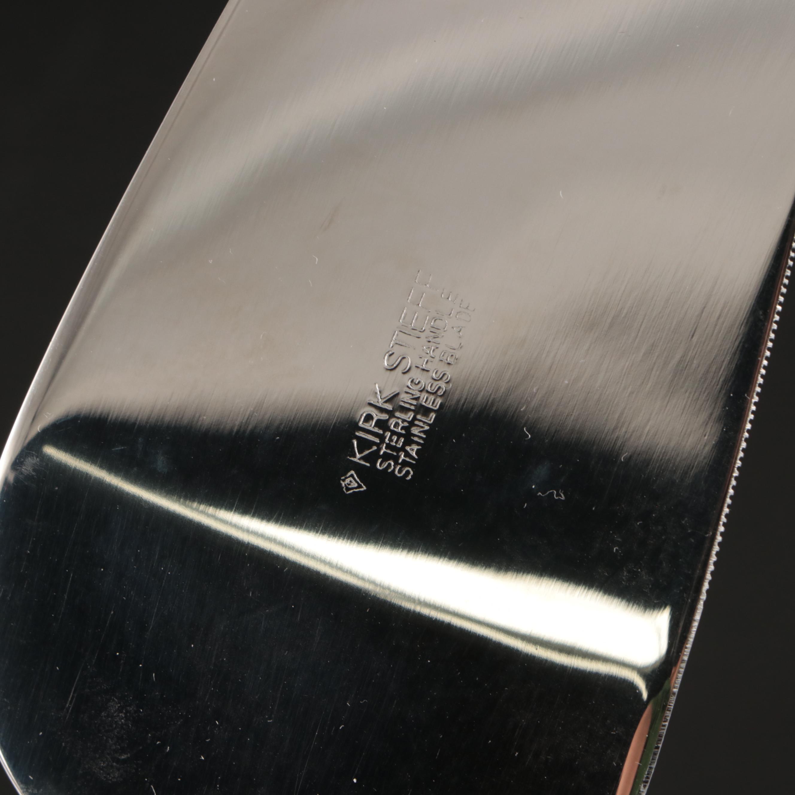 Gorham Sterling Handle Dinner Knives with Other Sterling Table Utensils