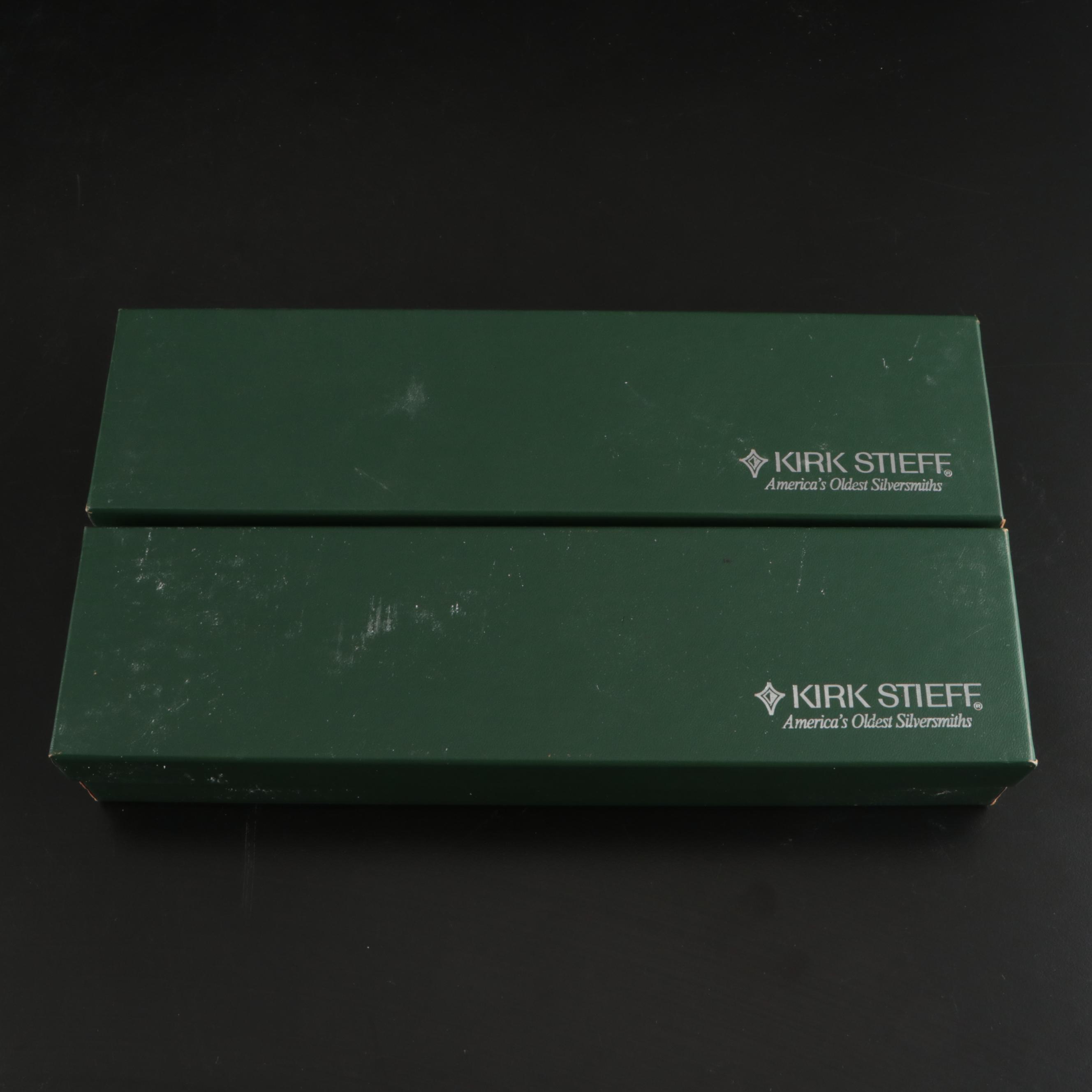 Gorham Sterling Handle Dinner Knives with Other Sterling Table Utensils