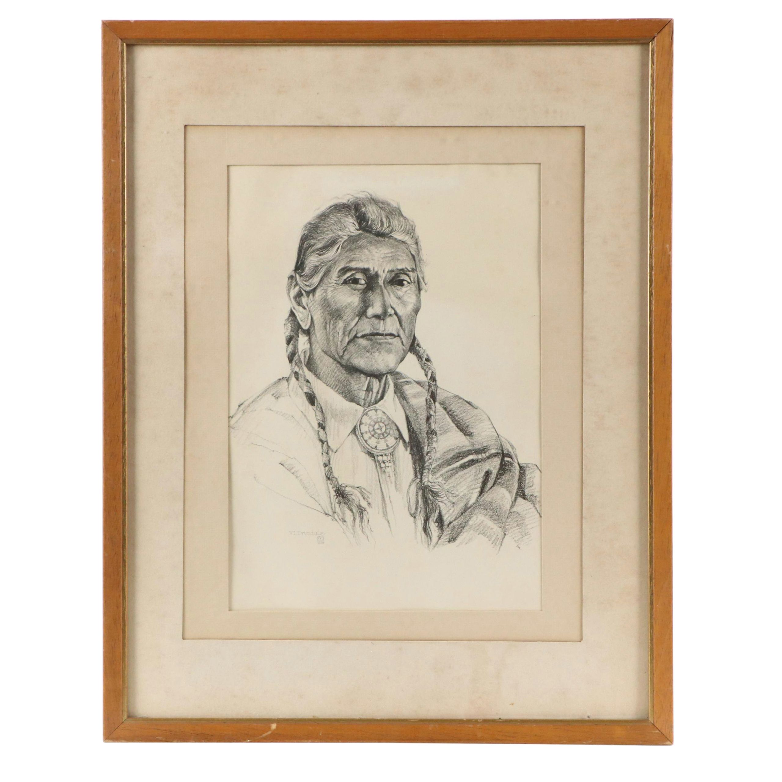 Vera L. Drysdale Portrait Halftone "Abel Sanchez," 1969