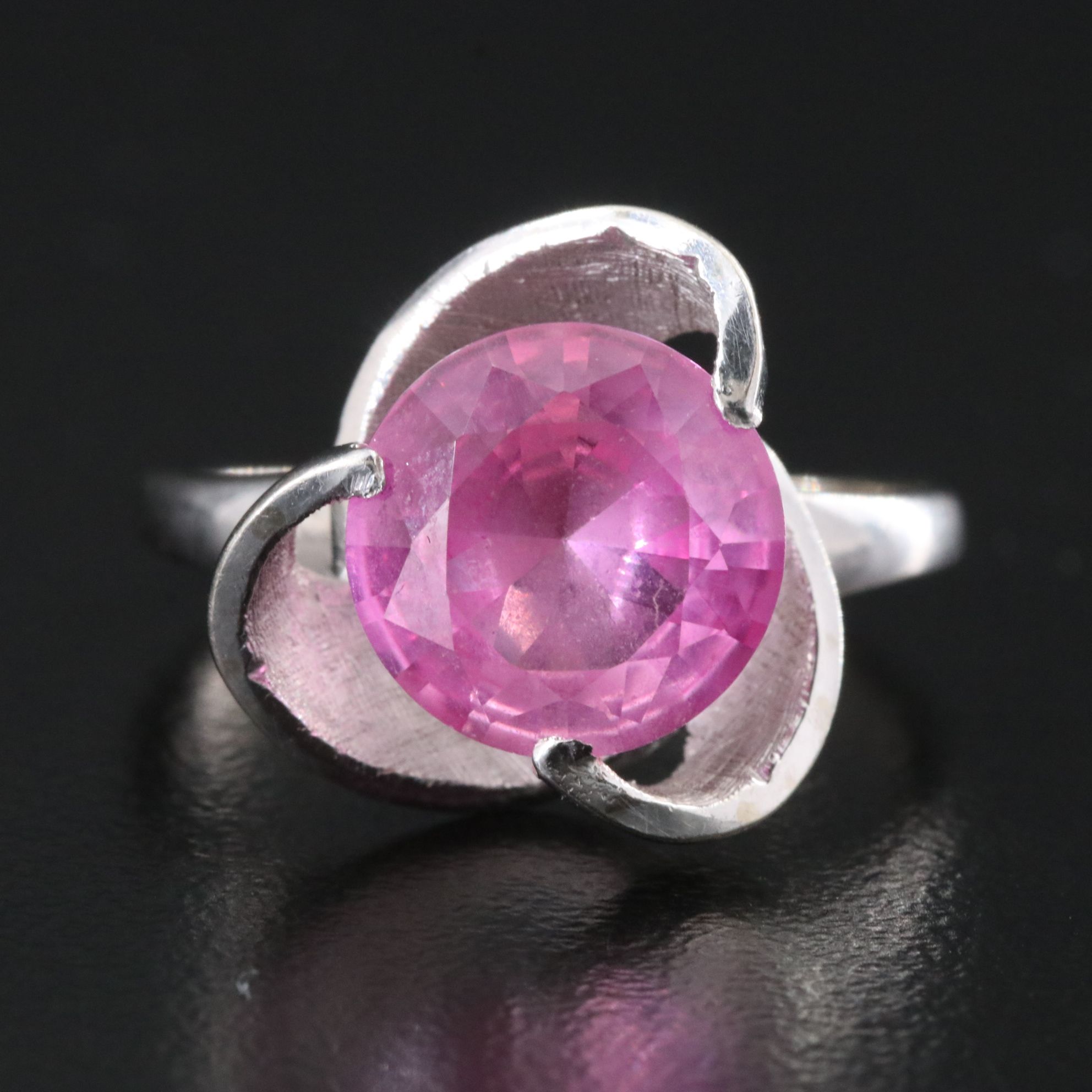 10K Pink Sapphire Ring