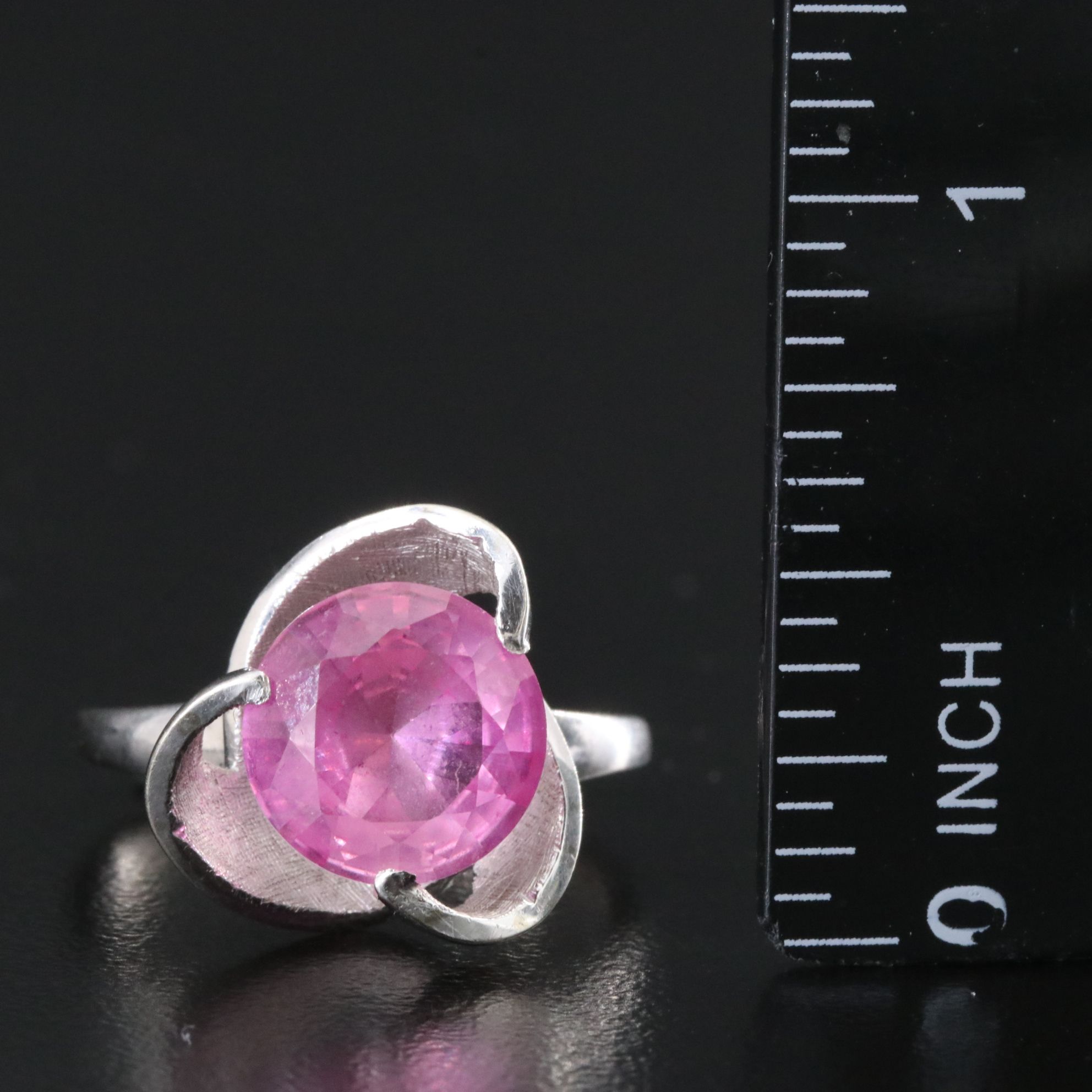 10K Pink Sapphire Ring