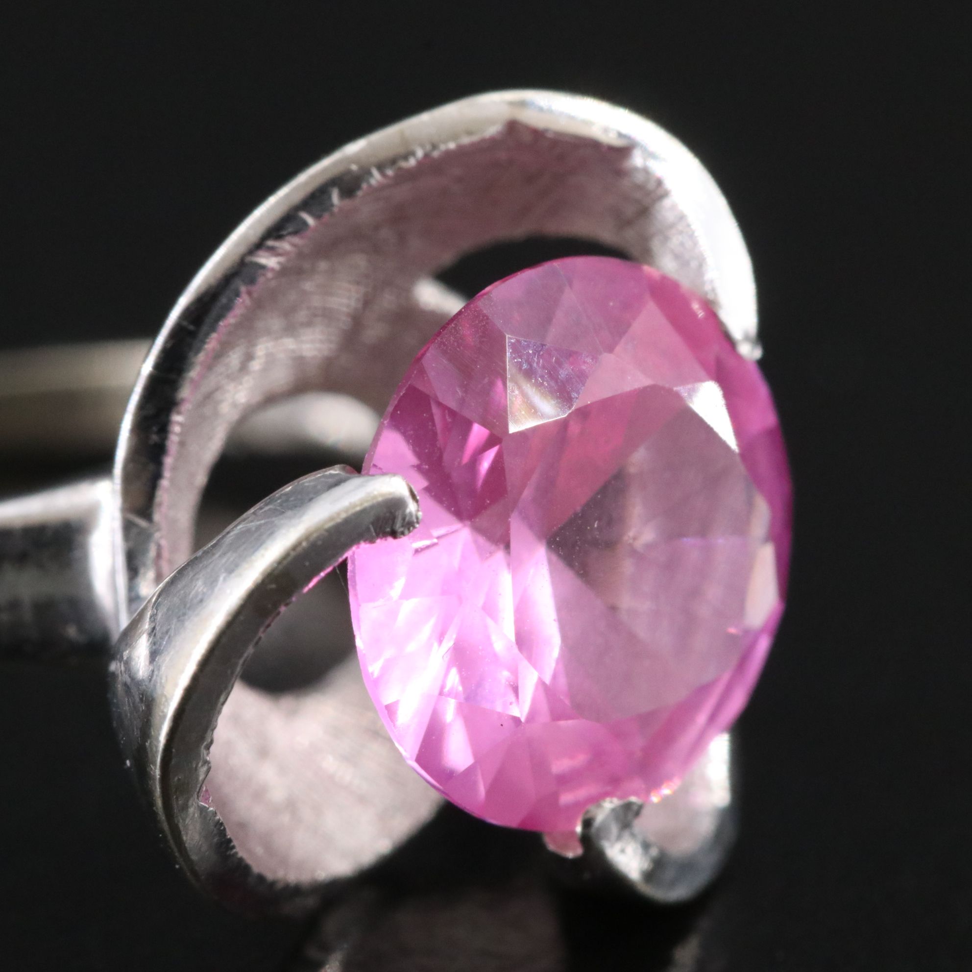 10K Pink Sapphire Ring