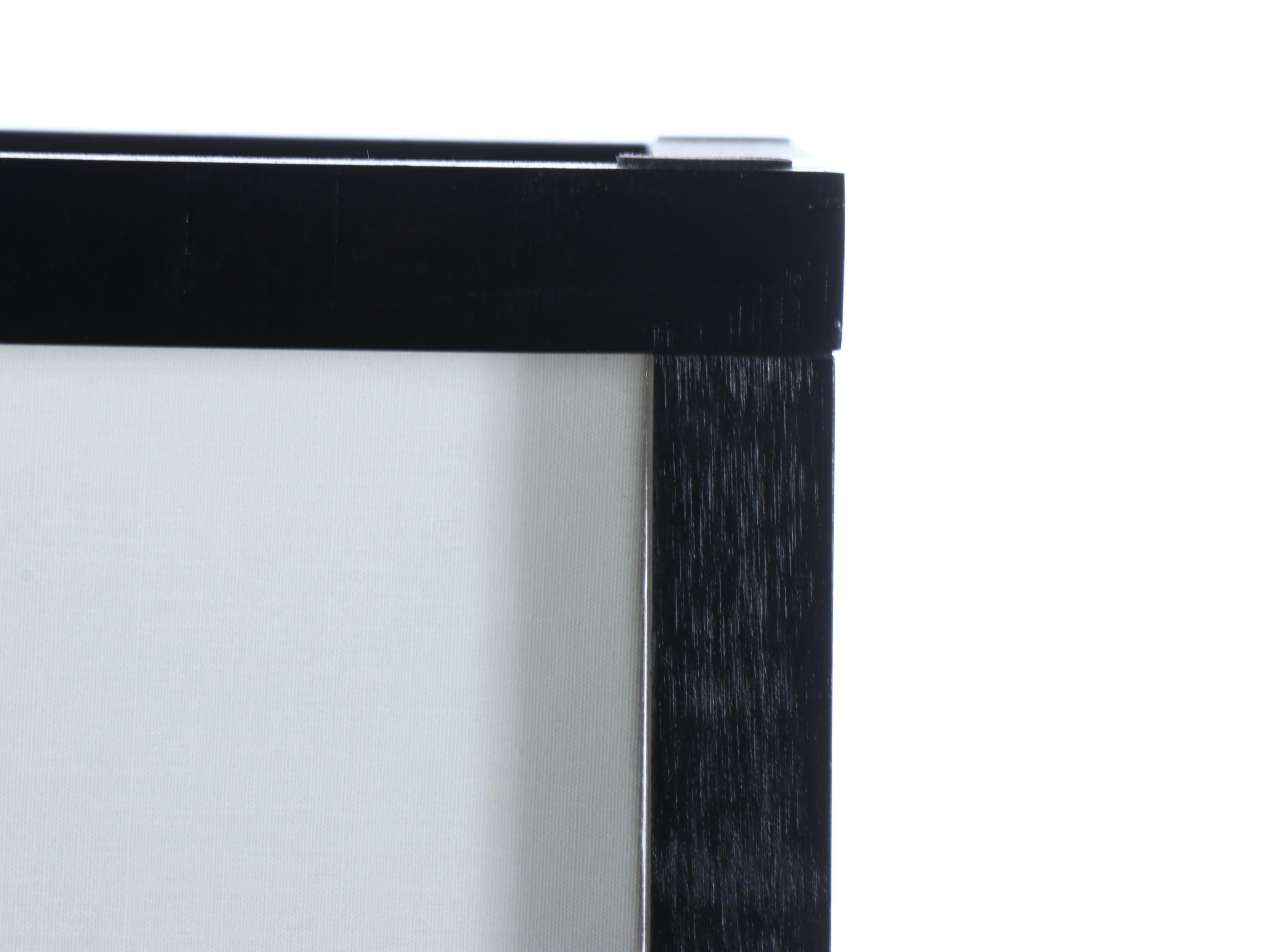 Contemporary Black Wooden Shelf Floor Lamp