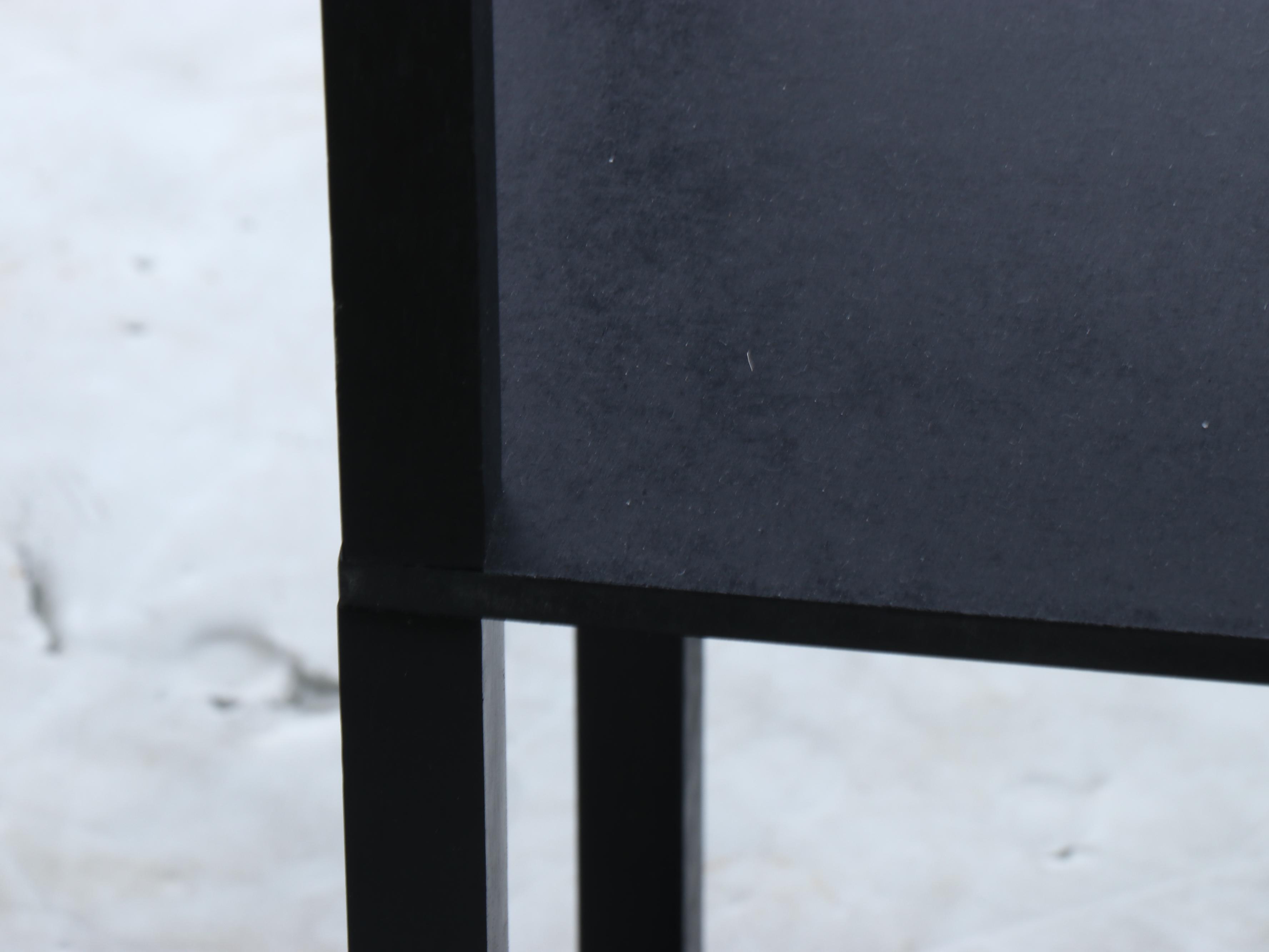 Contemporary Black Wooden Shelf Floor Lamp