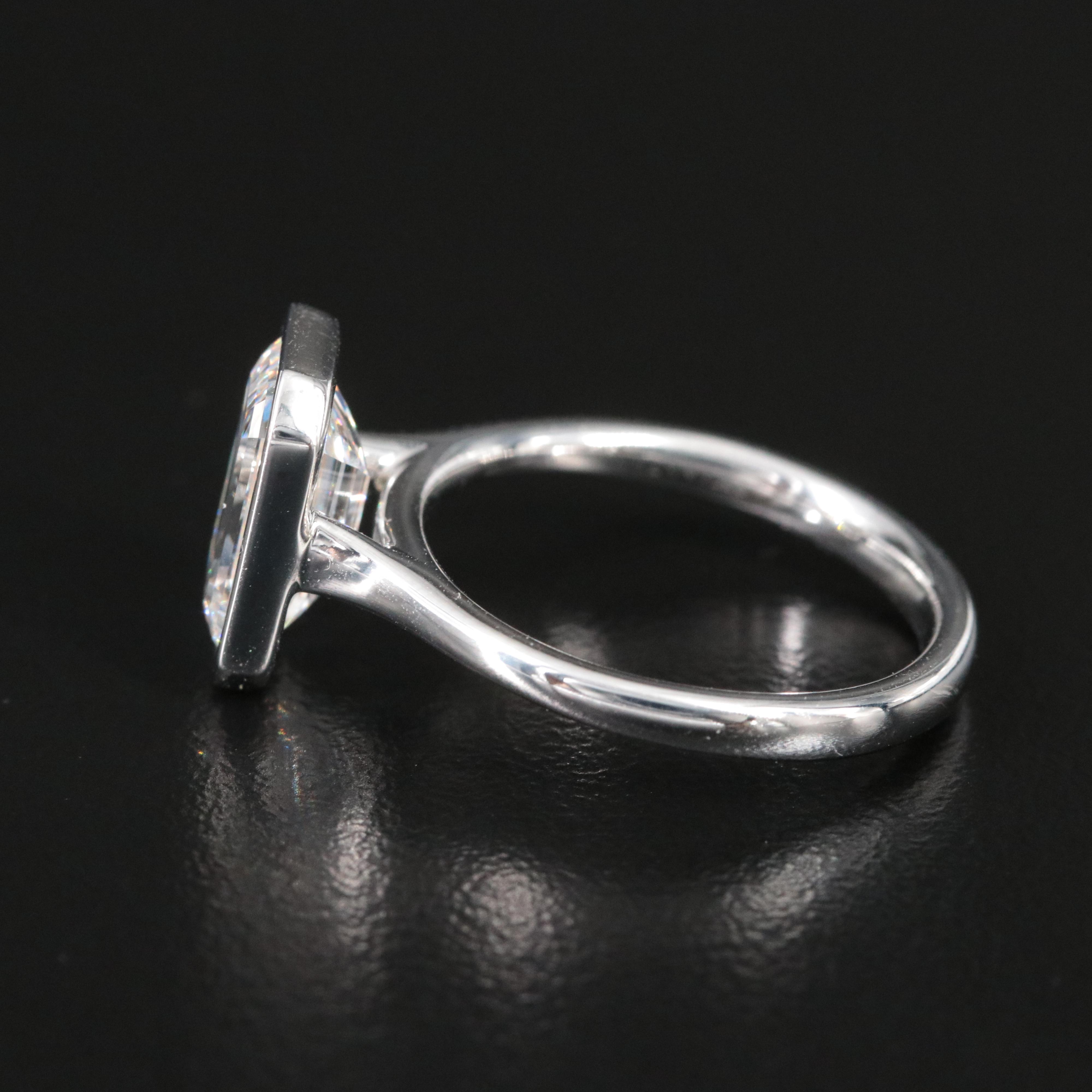 18K 2.74 CT Lab Grown Diamond Solitaire Ring