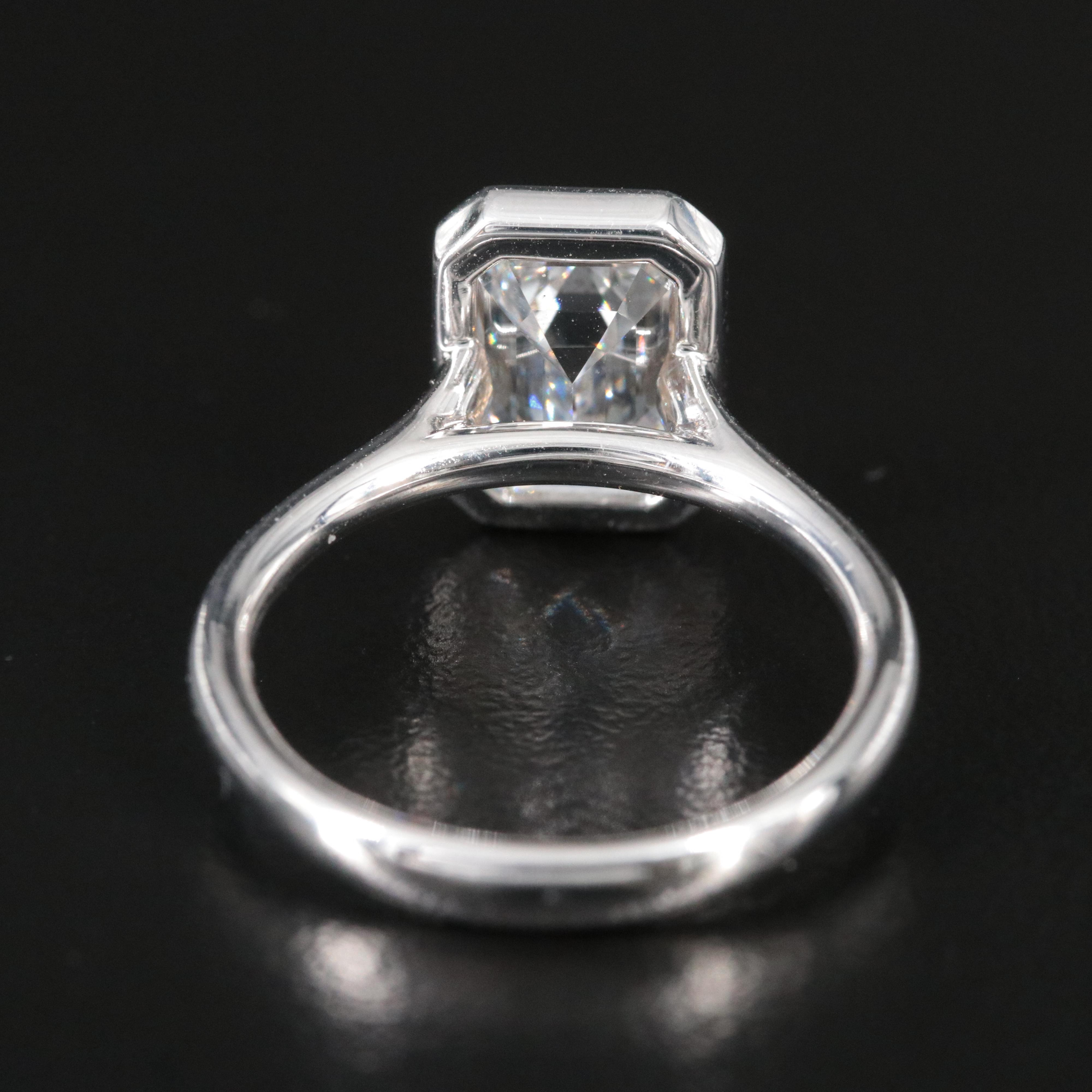 18K 2.74 CT Lab Grown Diamond Solitaire Ring