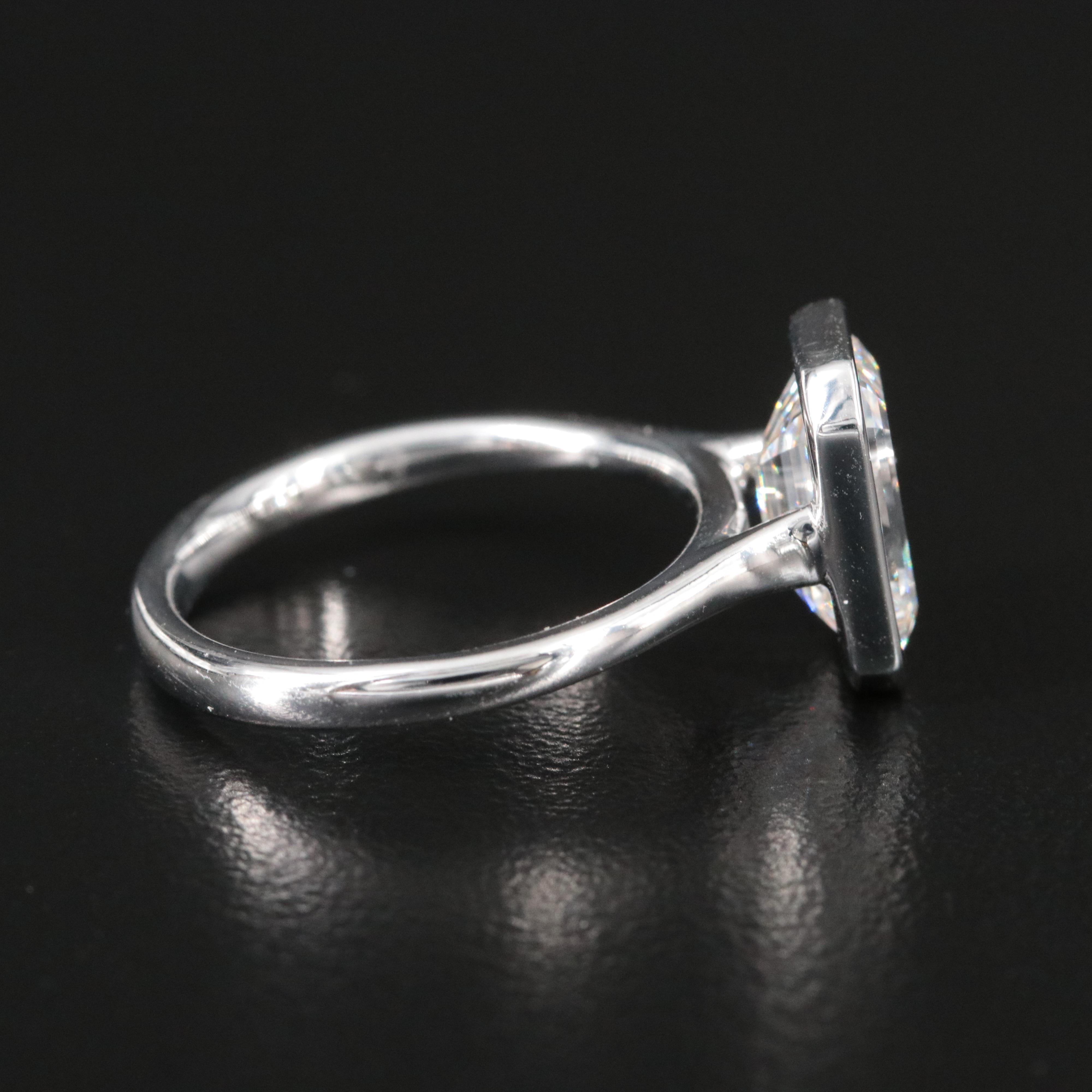 18K 2.74 CT Lab Grown Diamond Solitaire Ring