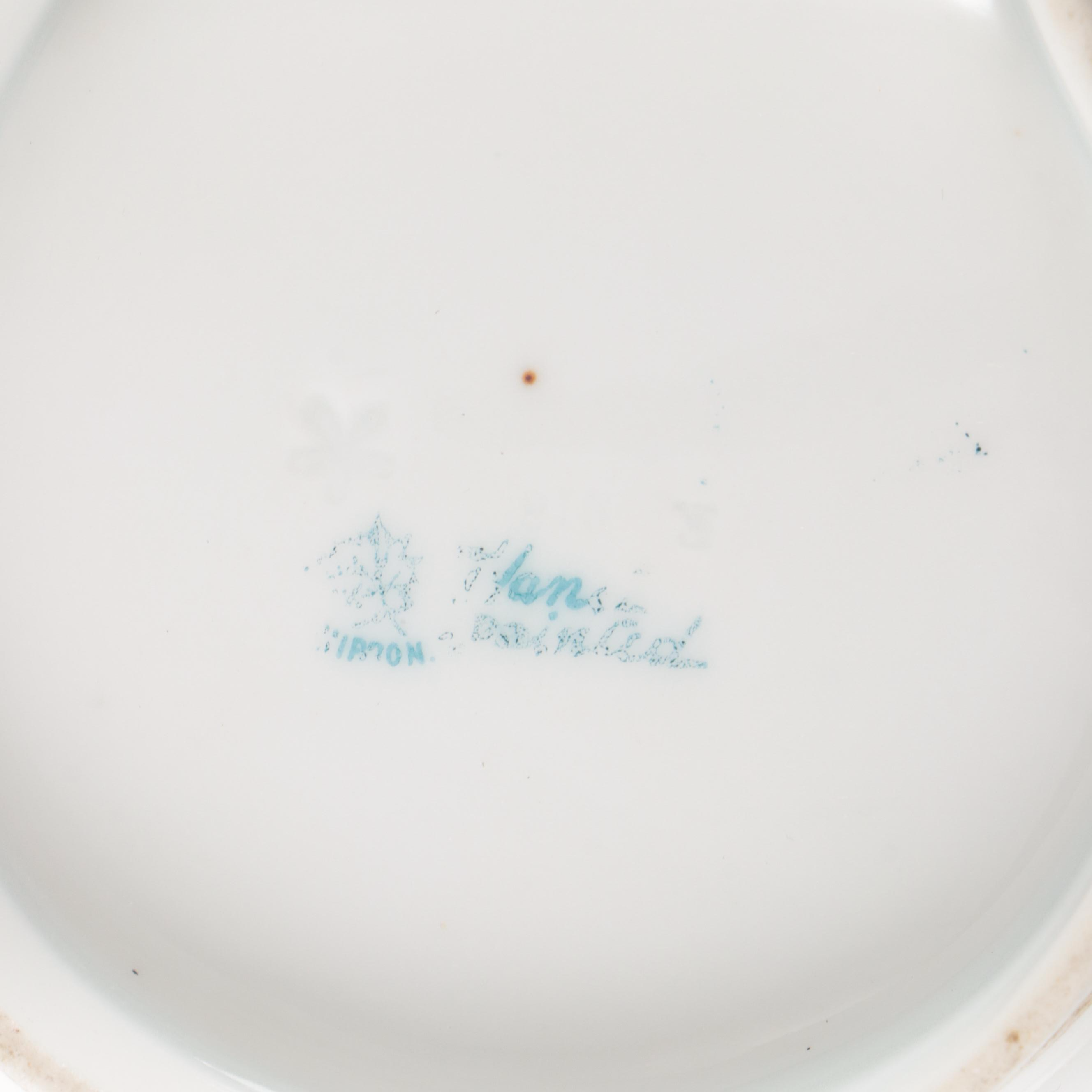 Belleek and Japanese Hand-Painted Berry Bowls with Other Ceramic Serveware