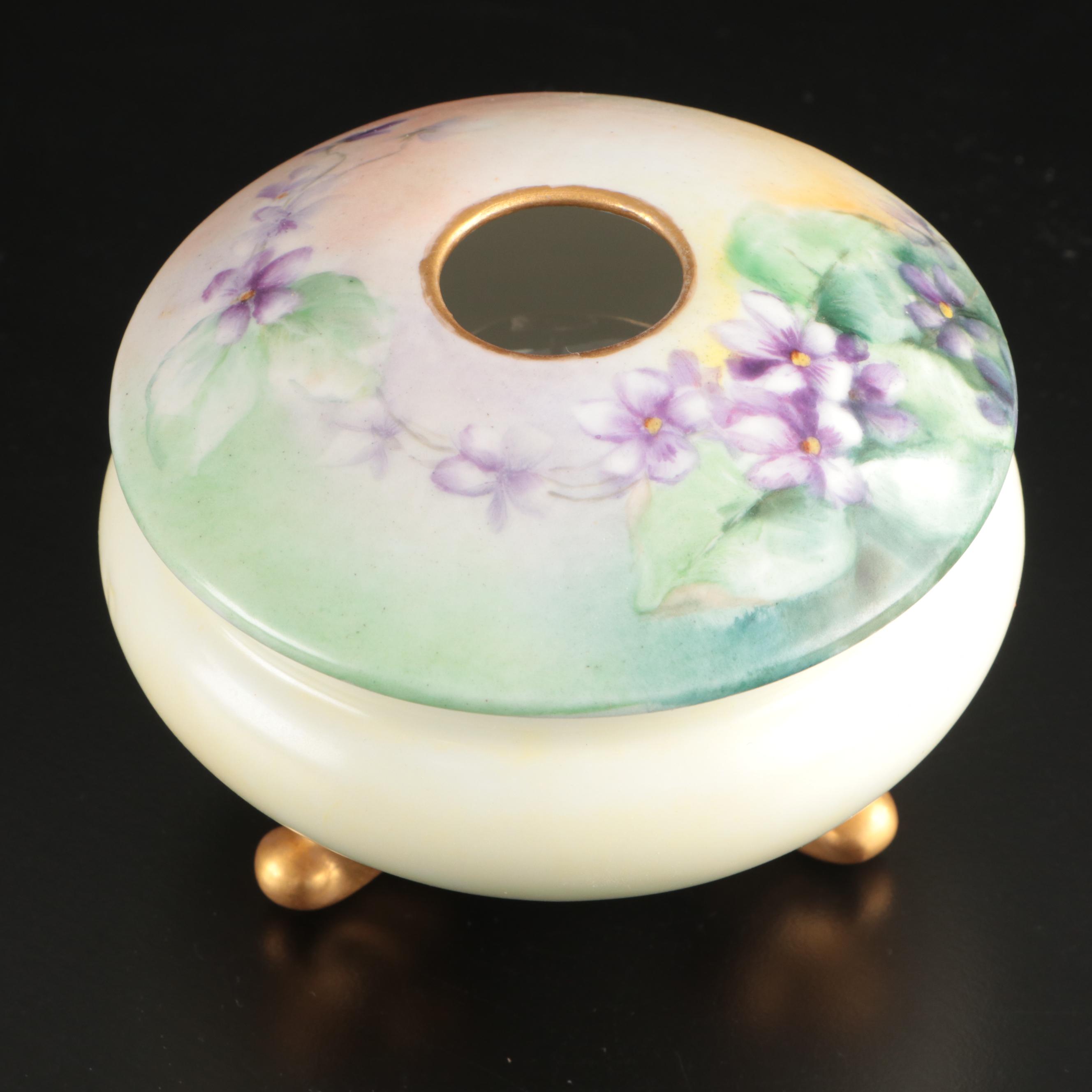 Belleek and Japanese Hand-Painted Berry Bowls with Other Ceramic Serveware