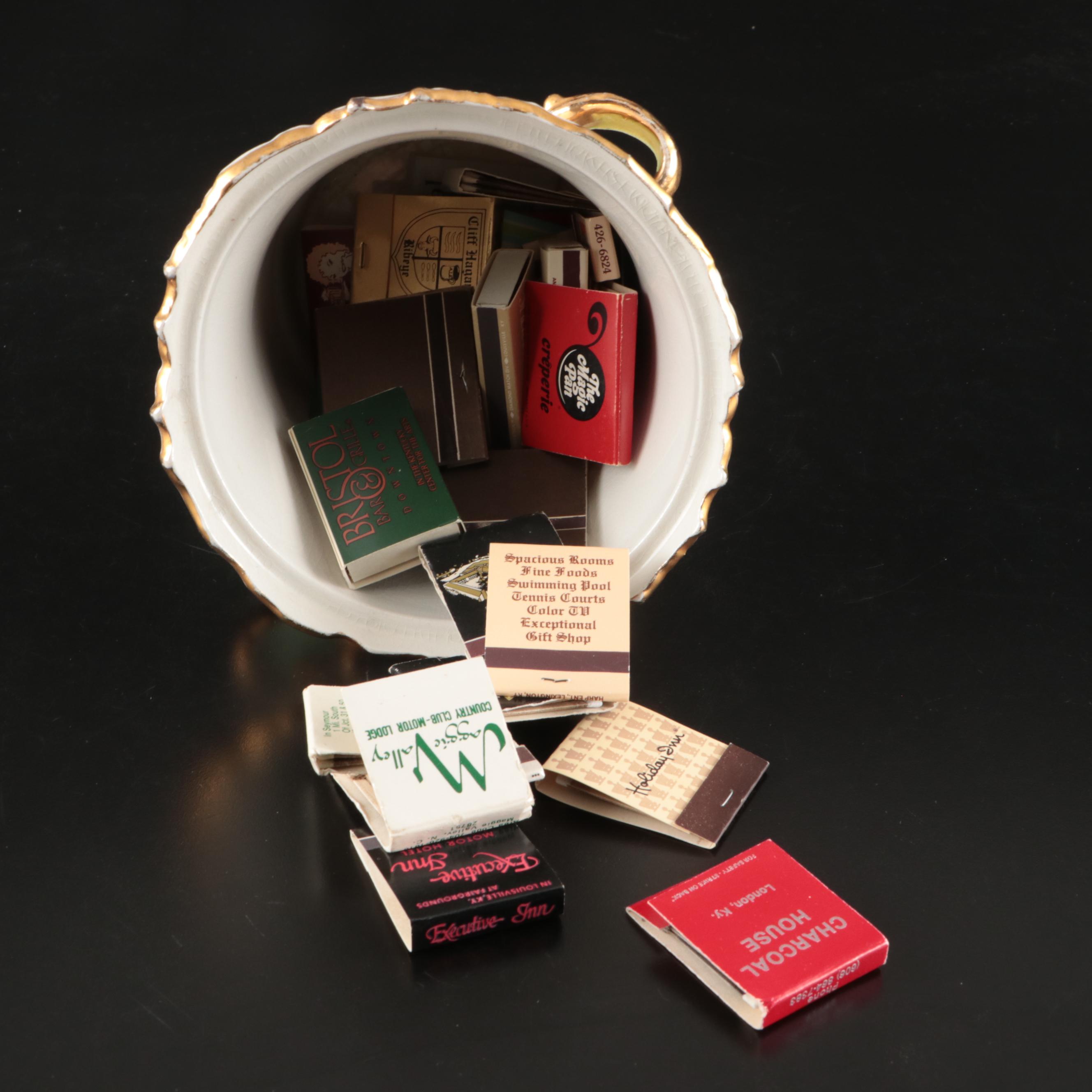 Belleek and Japanese Hand-Painted Berry Bowls with Other Ceramic Serveware