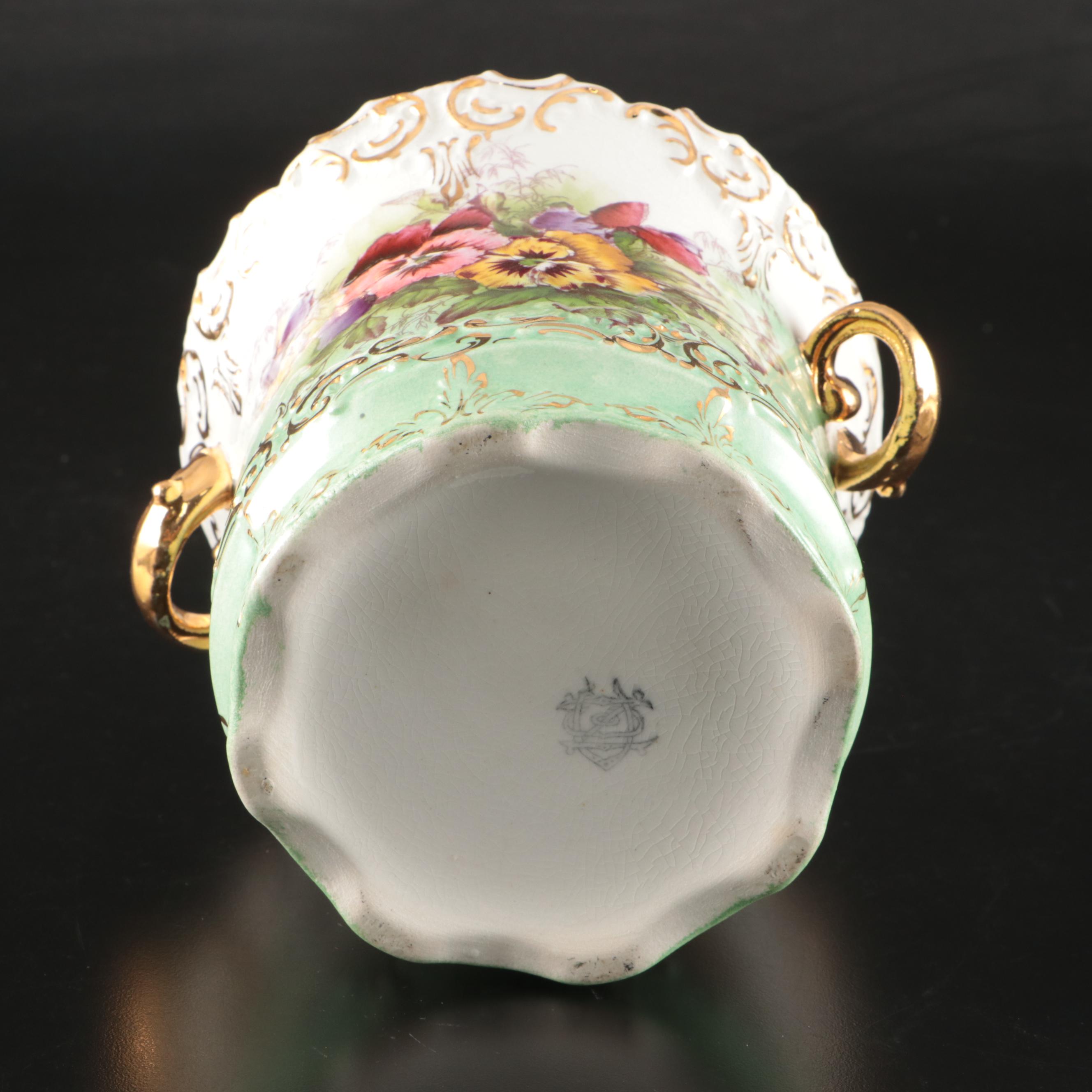 Belleek and Japanese Hand-Painted Berry Bowls with Other Ceramic Serveware