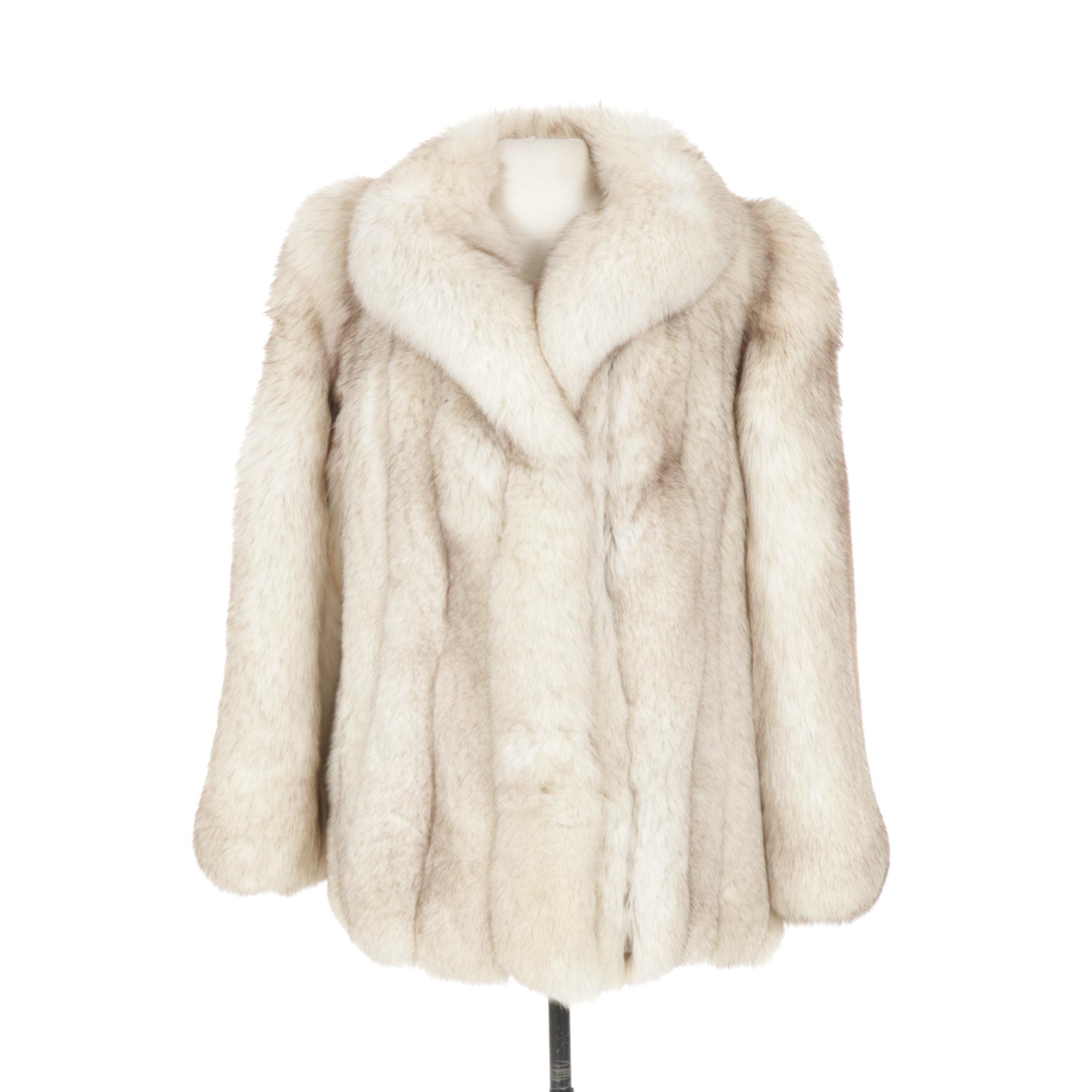 Full Skin Blue Fox Fur Stroller by Dion Furs