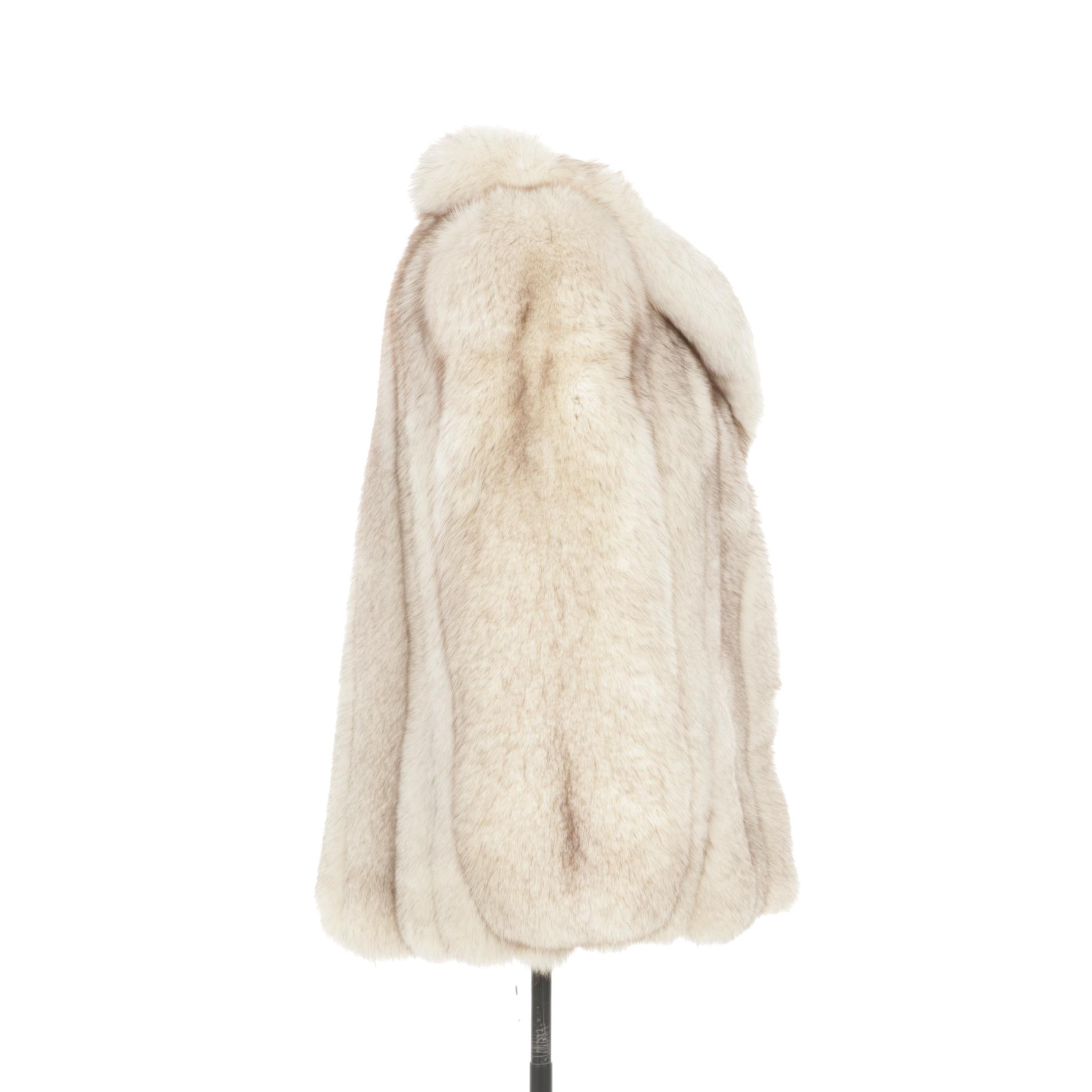 Full Skin Blue Fox Fur Stroller by Dion Furs