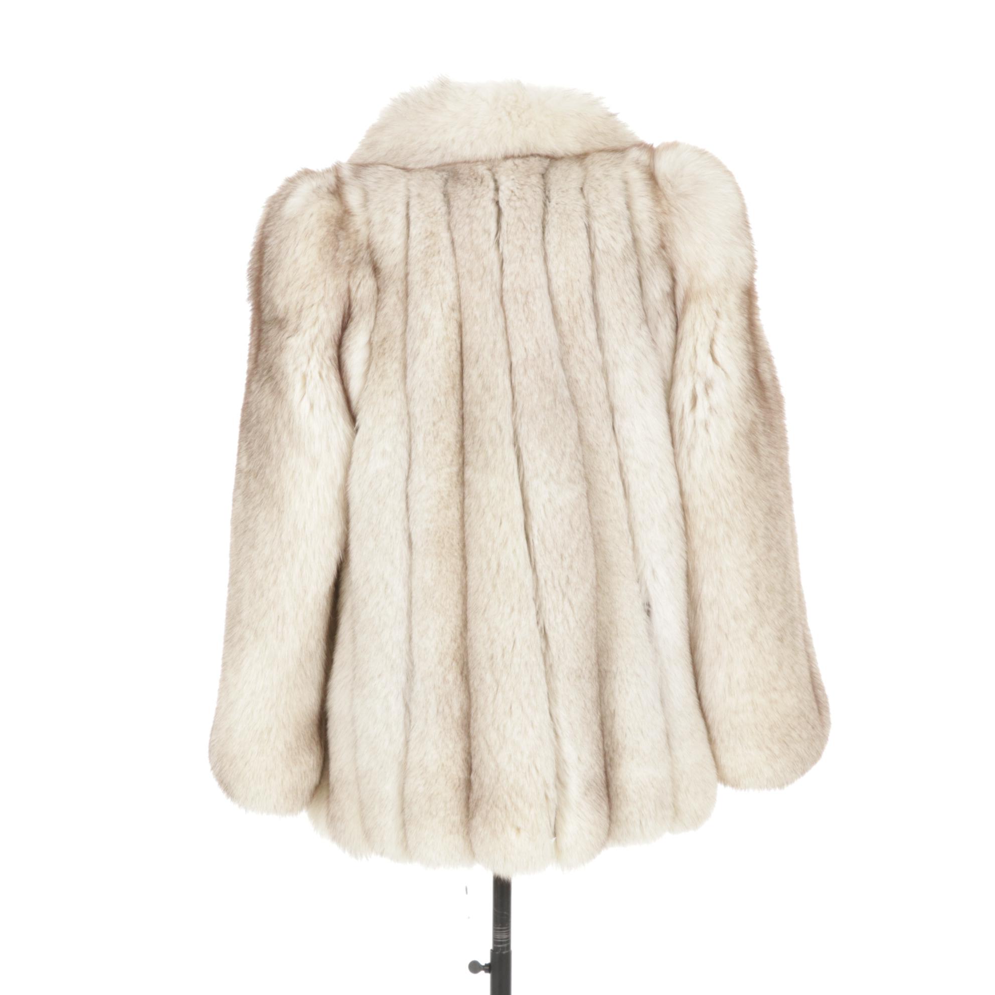 Full Skin Blue Fox Fur Stroller by Dion Furs