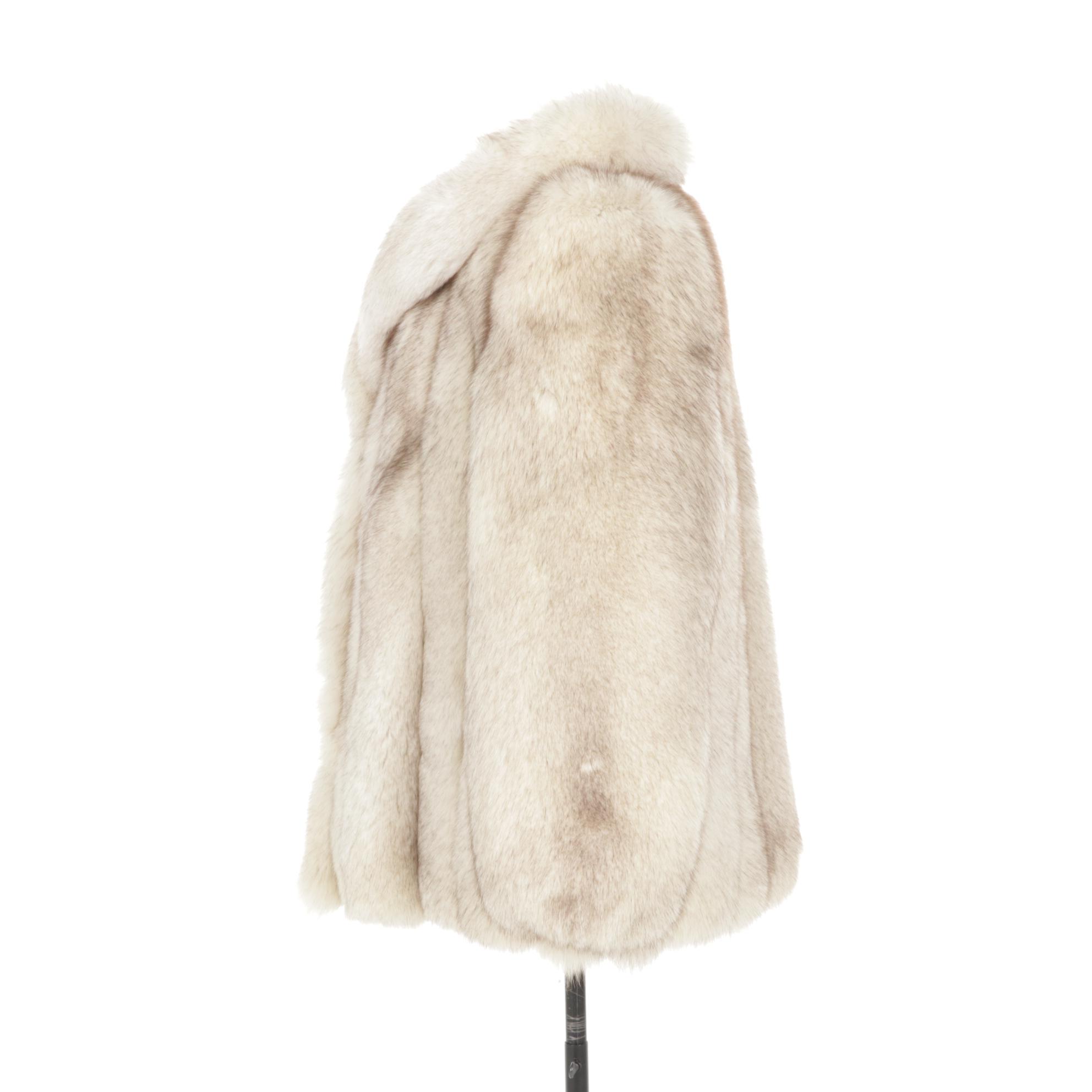 Full Skin Blue Fox Fur Stroller by Dion Furs