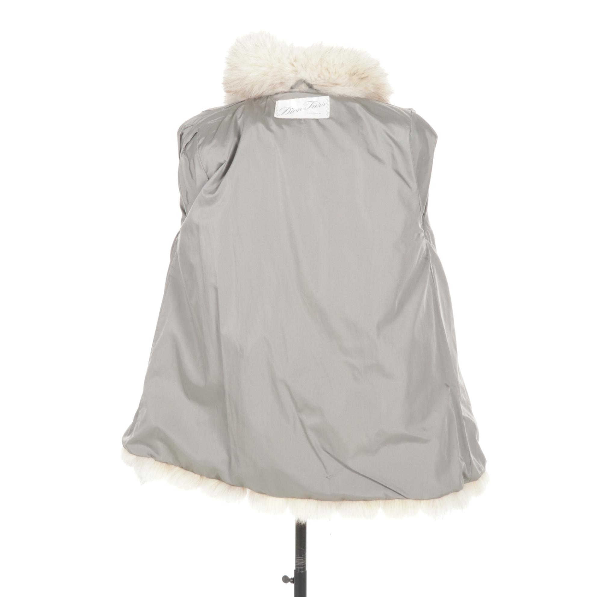 Full Skin Blue Fox Fur Stroller by Dion Furs