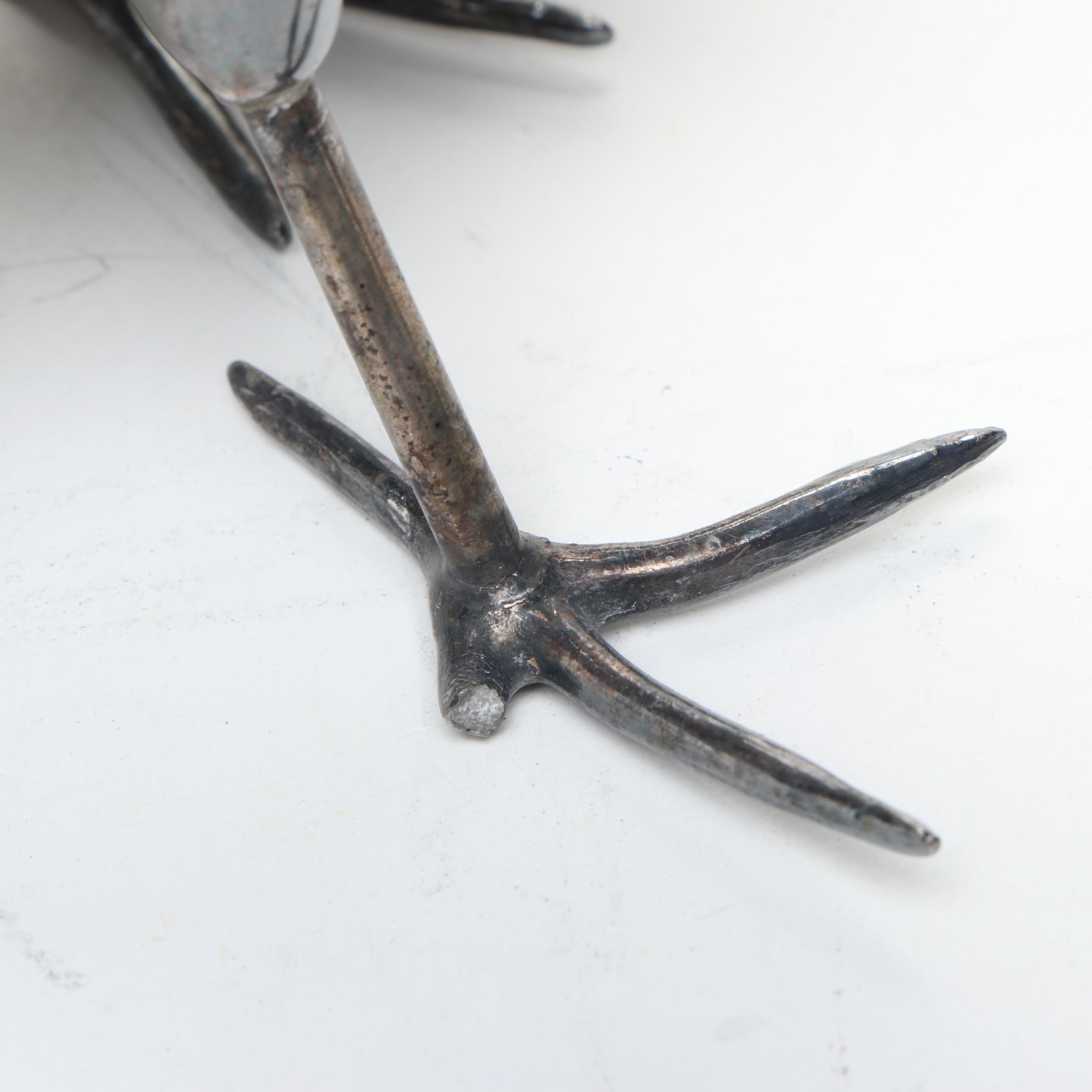 Weidlich Brothers Silver Plate Peacocks with Wilcox Serving Tray