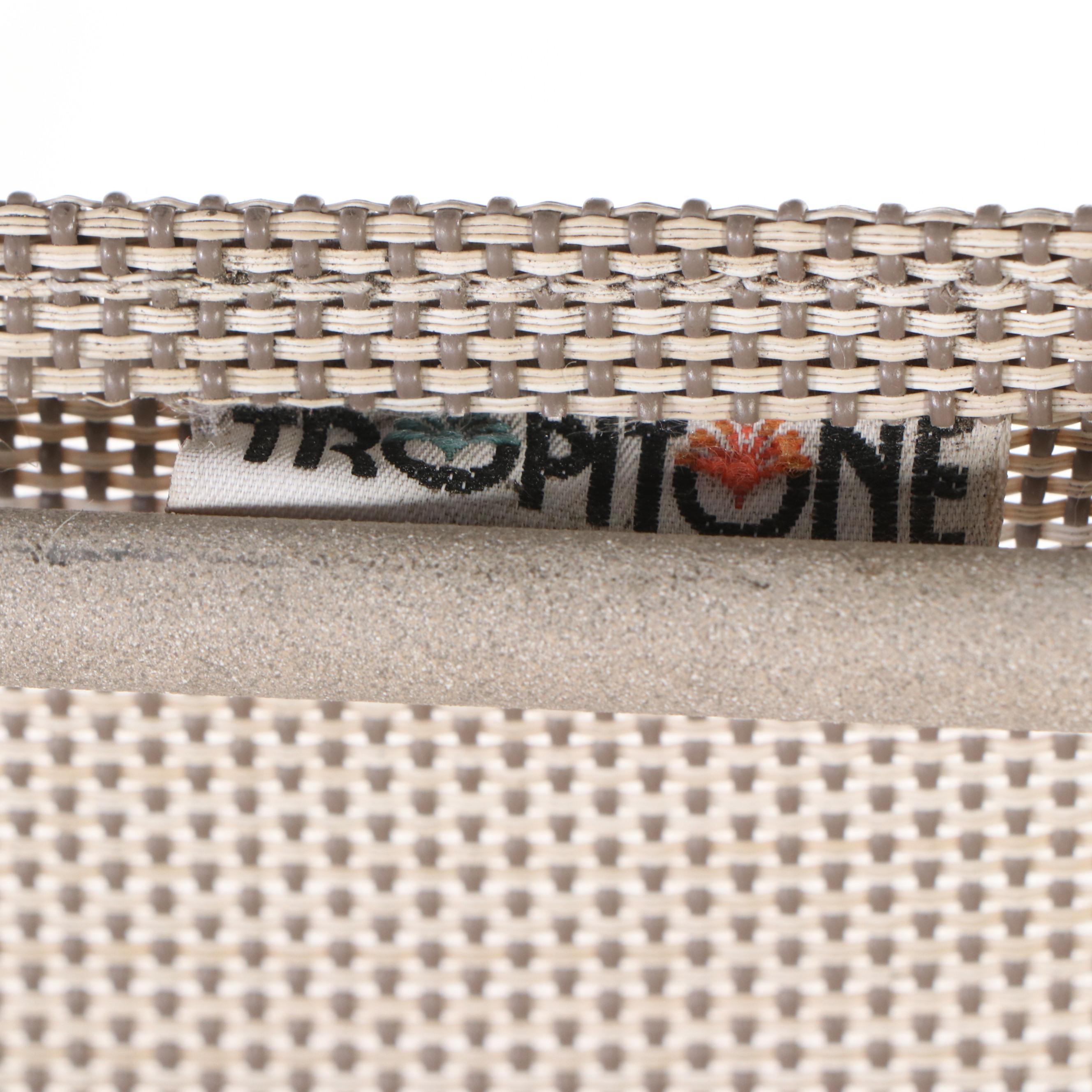 Tropitone Aluminum Framed Patio Table, Chairs, and Ottomans