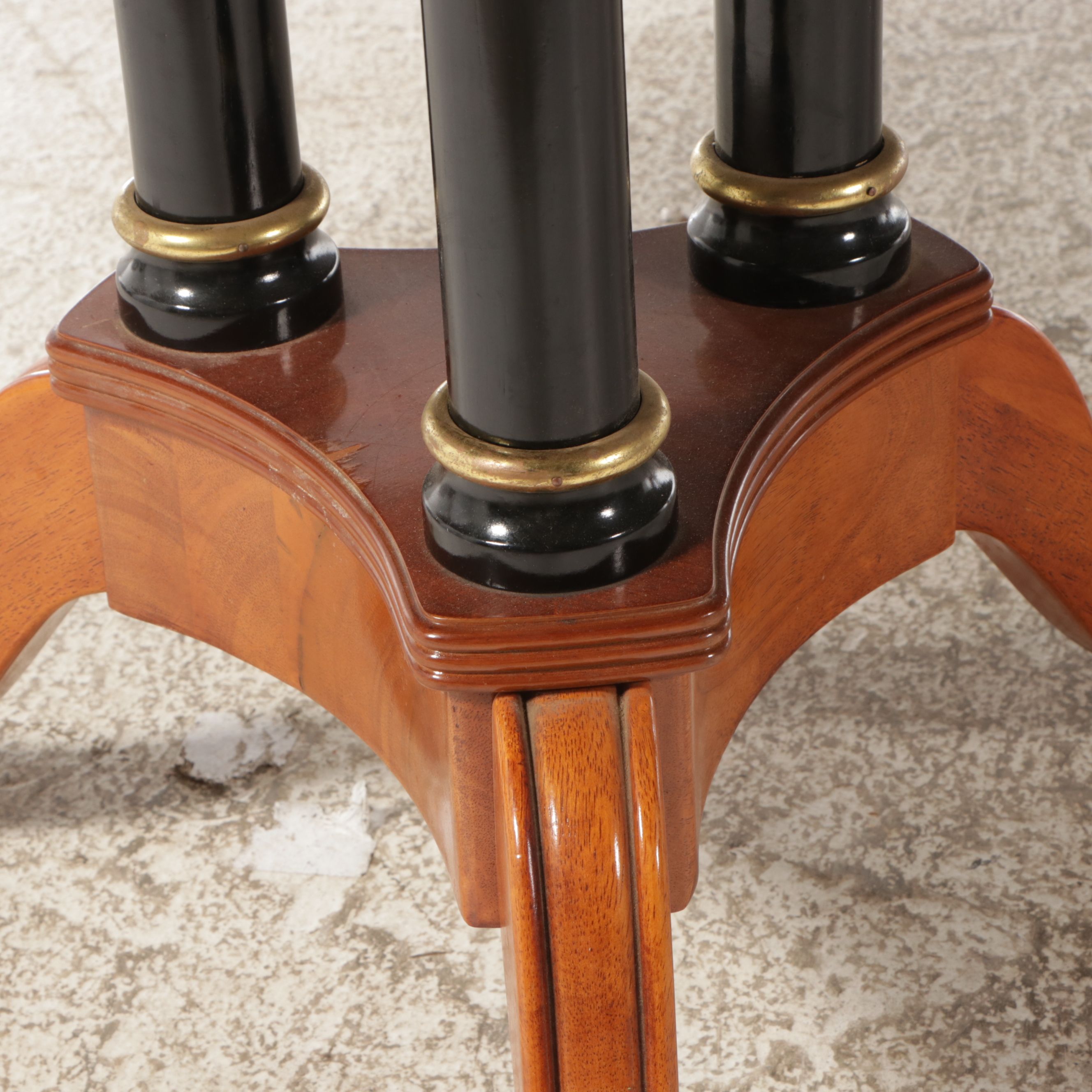 Nine Piece Dining Set Sheraton Style Marquetry Inlaid Dining Set