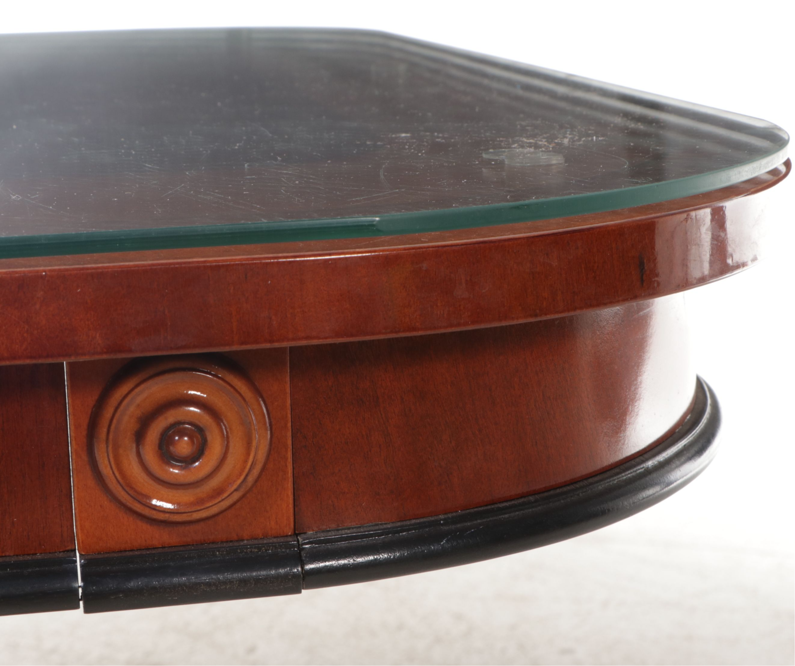 Nine Piece Dining Set Sheraton Style Marquetry Inlaid Dining Set