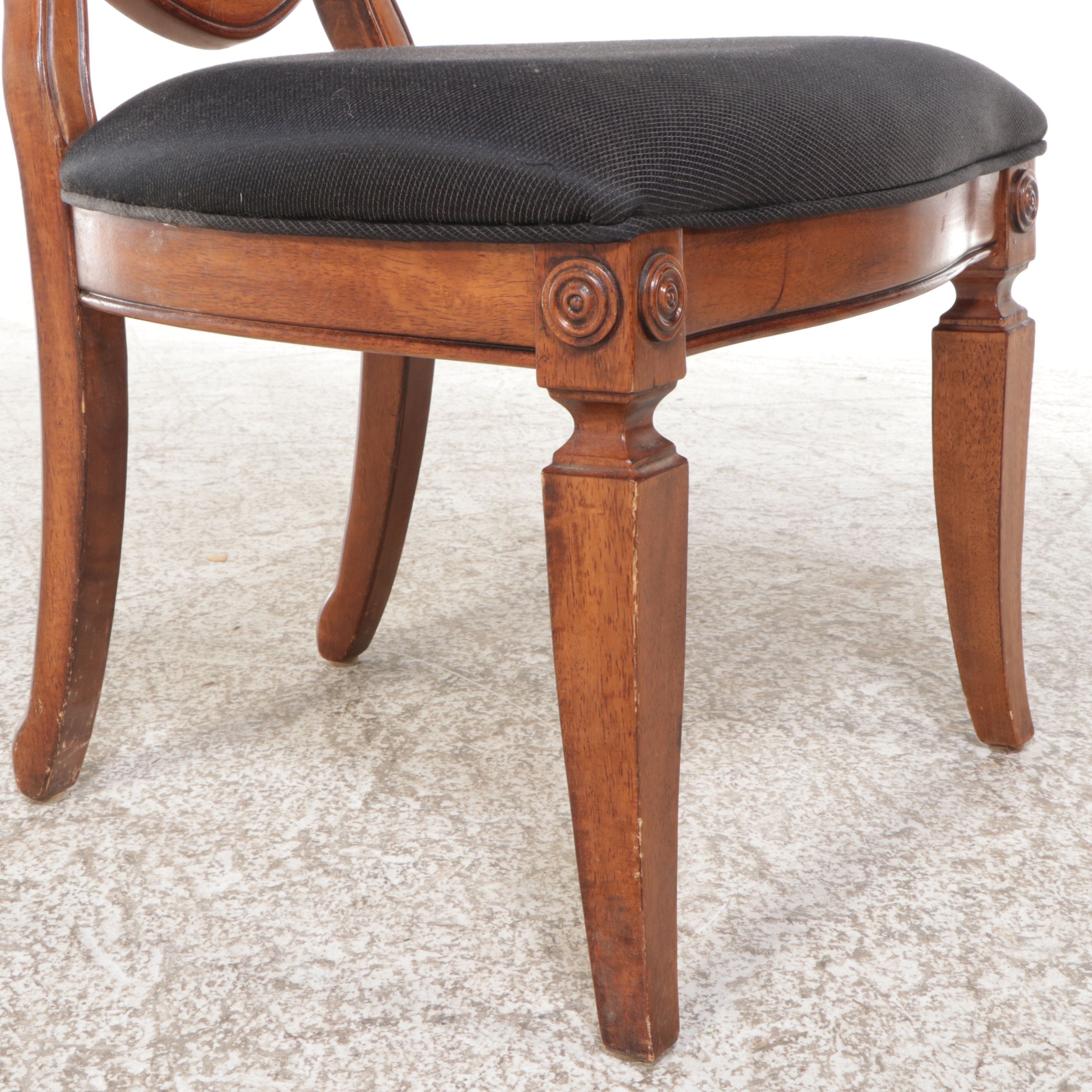 Nine Piece Dining Set Sheraton Style Marquetry Inlaid Dining Set