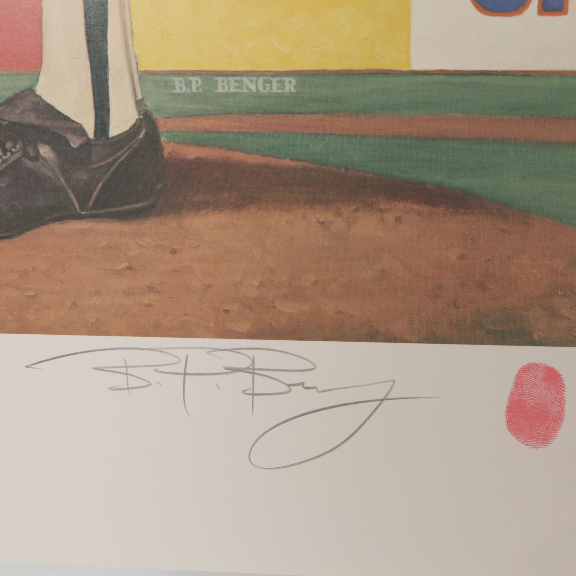 Brent P. Benger "The Hook" Offset Lithograph, 1991